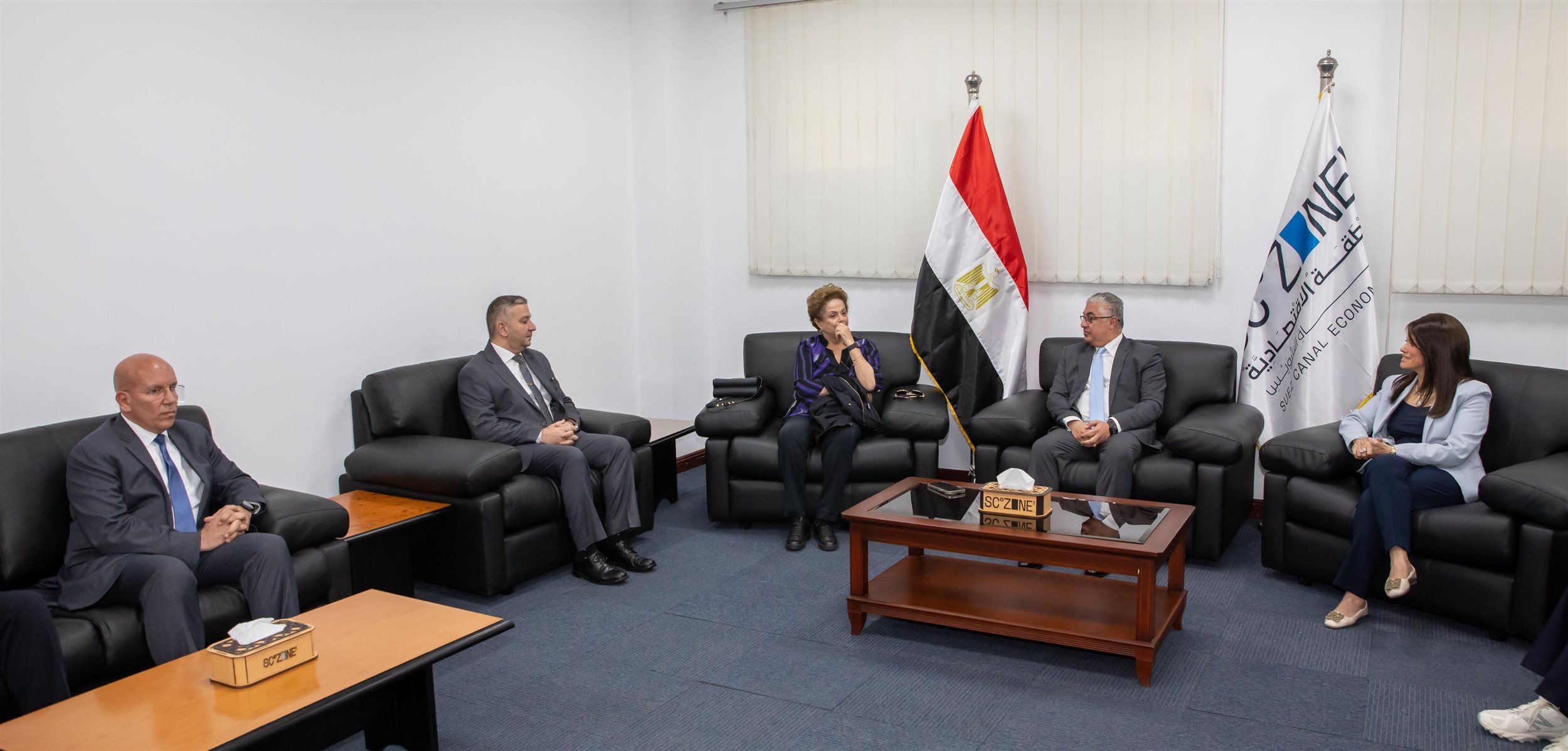 اقتصادية قناة السويس تستقبل وزيرة التعاون الدولي وبنك NDB