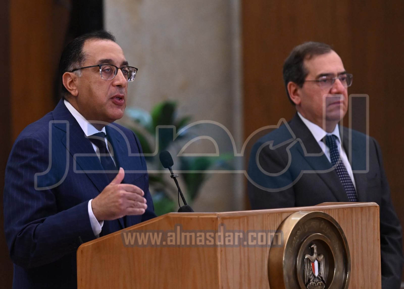 مدبولي خلال المؤتمر الصحفي مع وزيري الكهرباء والبترول