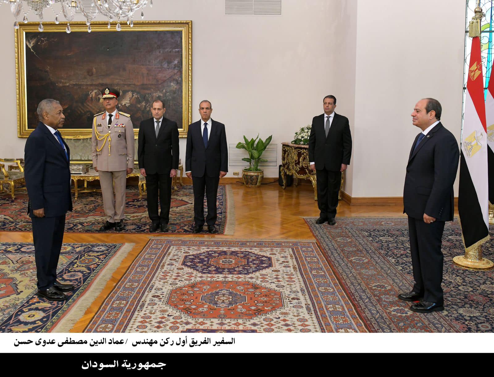 الرئيس السيسي يتسلم أوراق اعتماد 12 سفيرا جديدا لدى مصر
