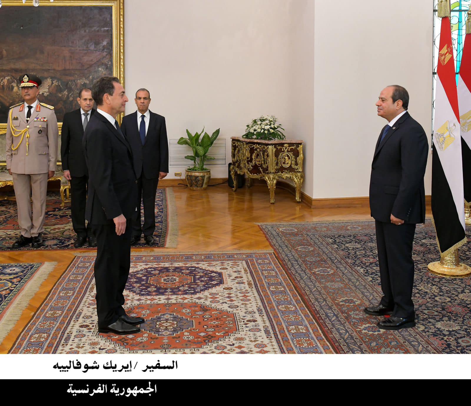 الرئيس السيسي يتسلم أوراق اعتماد 12 سفيرا جديدا لدى مصر