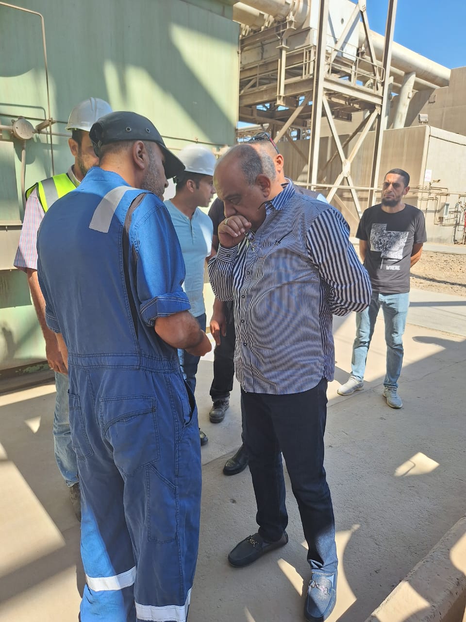 عصمت يتفقد محطة شمال القاهرة المركبة لتوليد الكهرباء