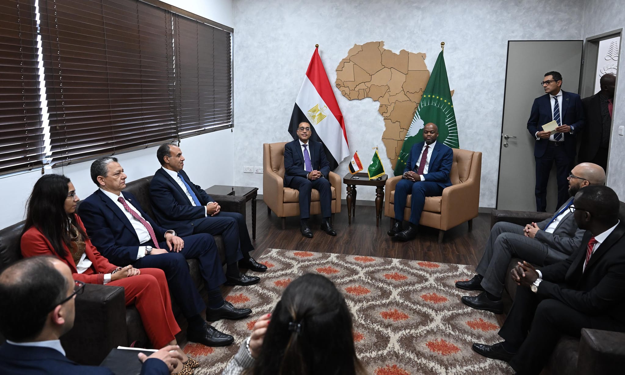 رئيس الوزراء يلتقي سكرتير عام اتفاقية التجارة الحرة القارية الأفريقية