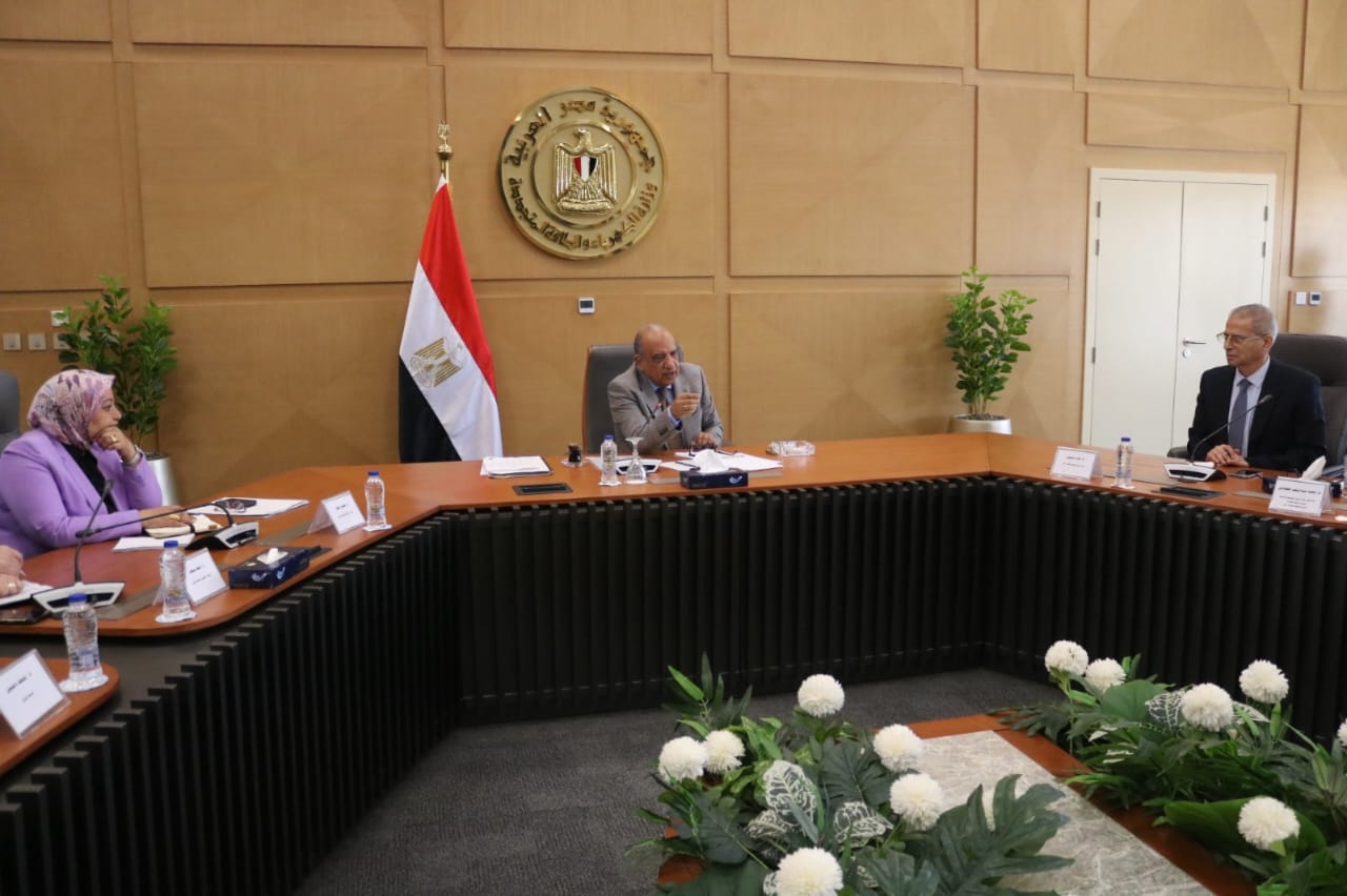 وزير الكهرباء مع قيادات الوزارة والشركة القابضة لكهرباء مصر