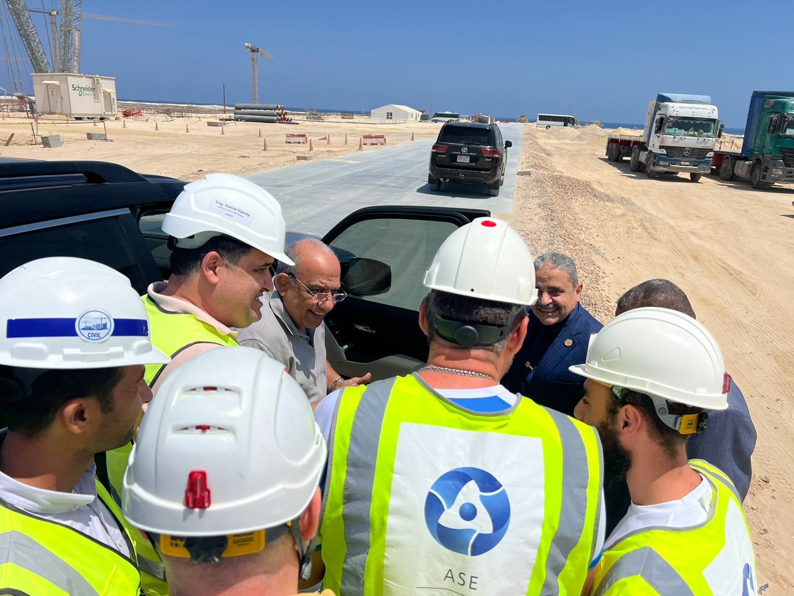 وزير الكهرباء يتابع أعمال مشروع المحطة النووية بالضبعة