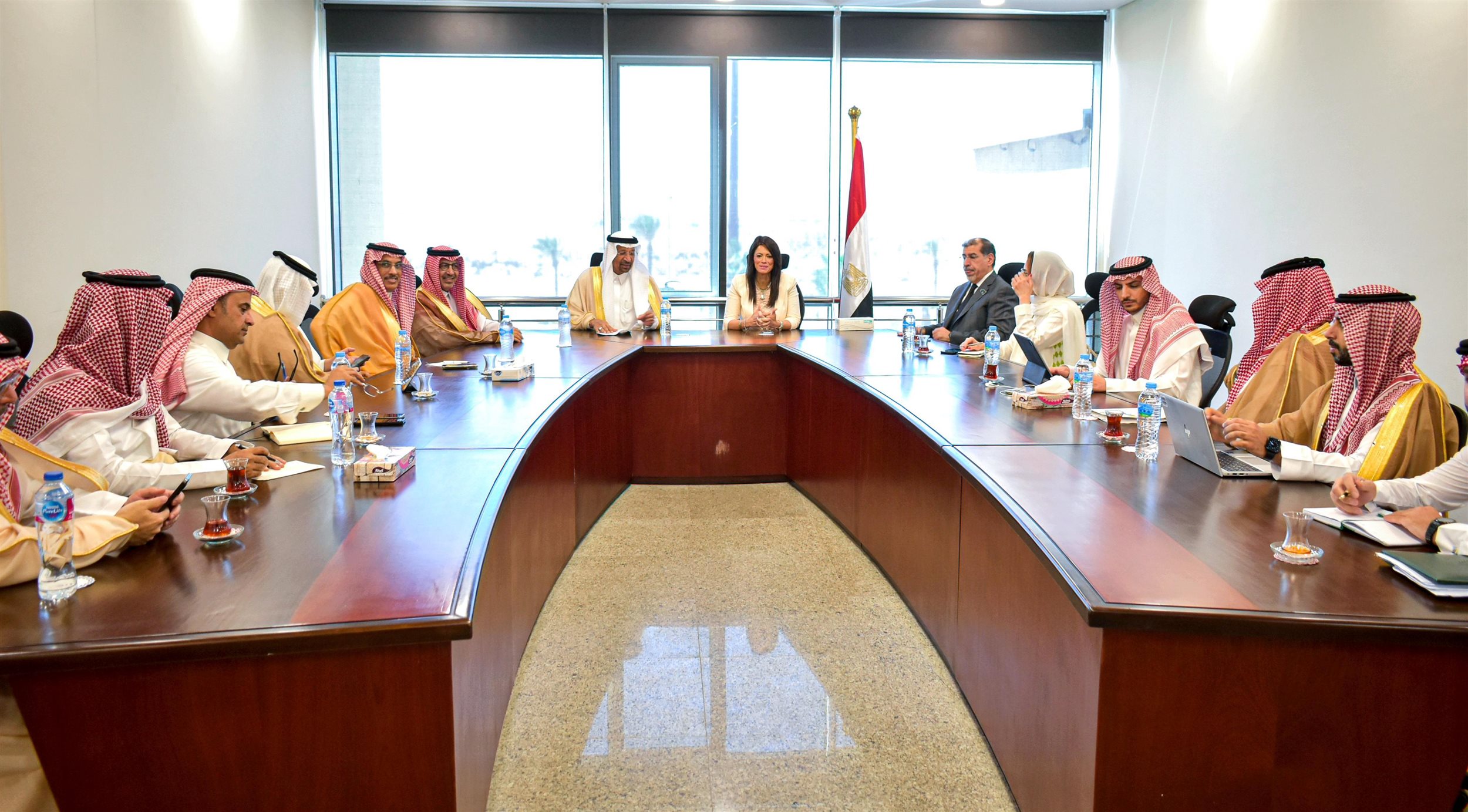 وزيرة التخطيط والتعاون الدولي تستقبل وزير الاستثمار السعودي