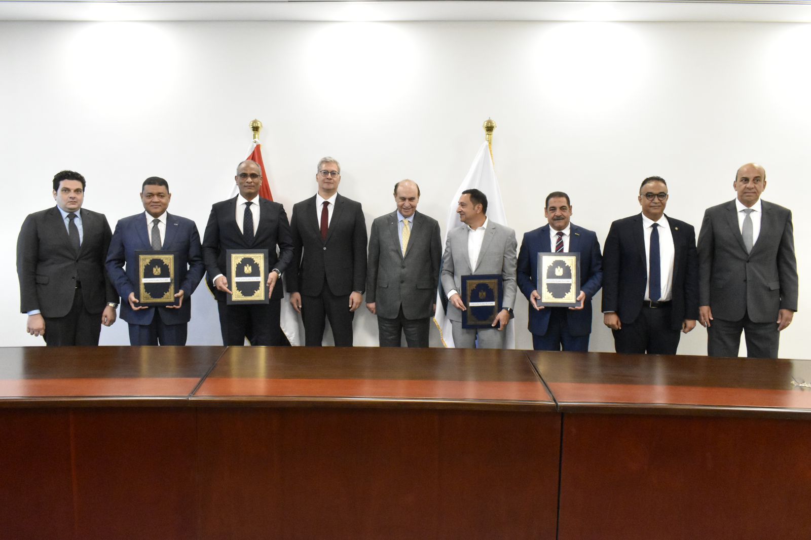مراسم توقيع اتفاقية المساهمين لإنشاء شركة الأسكندرية