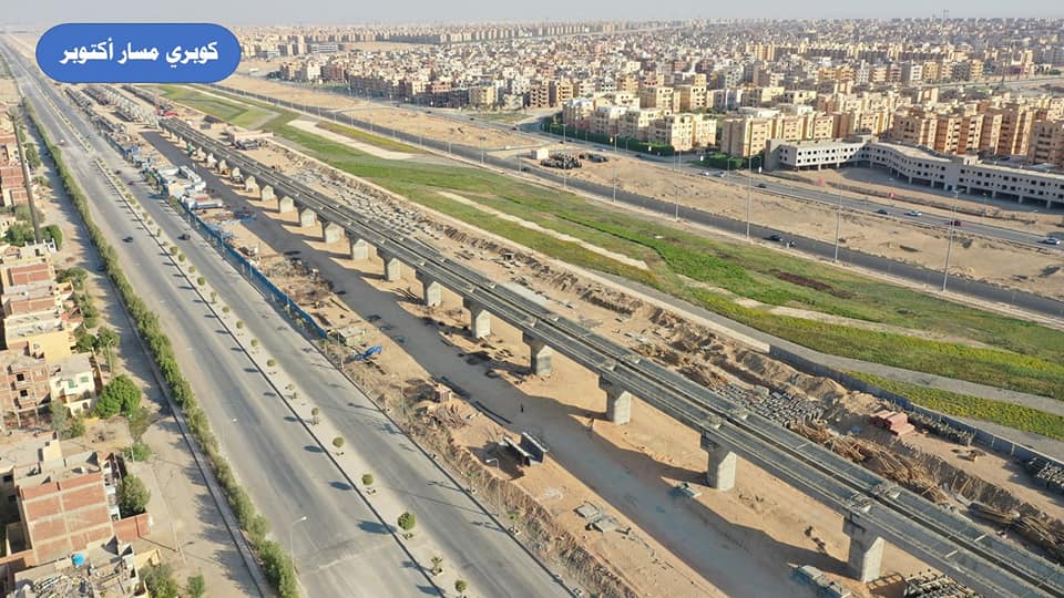 وزير الصناعة يتفقد مواقع العمل بمشروع الخط الأول للقطار الكهربائي السريع