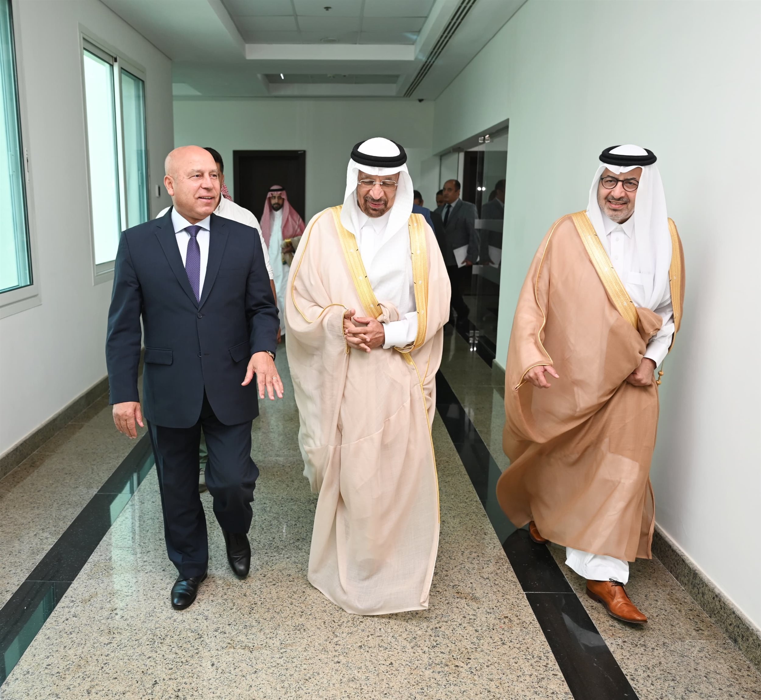 وزير الصناعة والنقل مع وزير الاستثمار السعودي