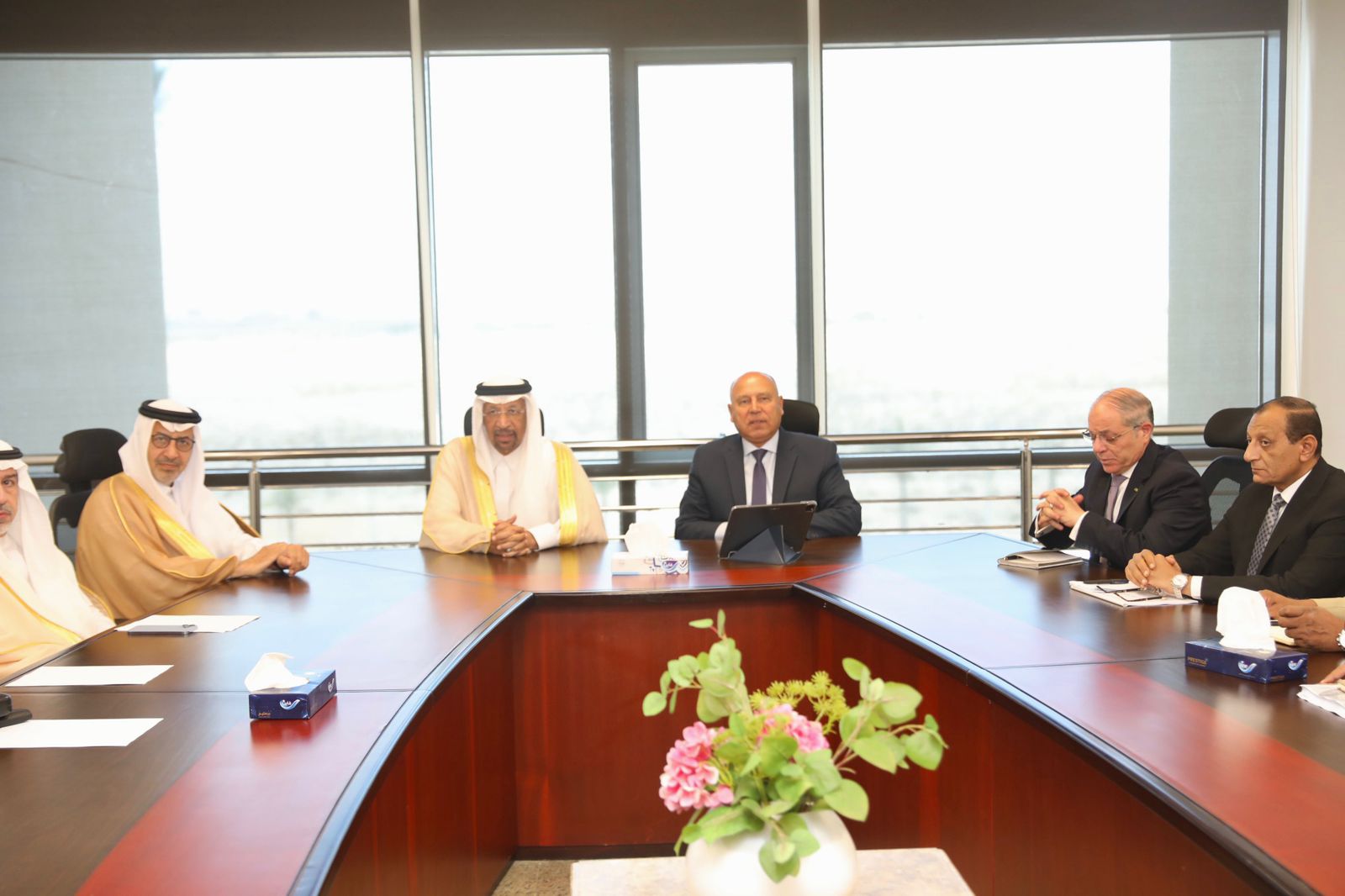 وزير الصناعة والنقل مع وزير الاستثمار السعودي
