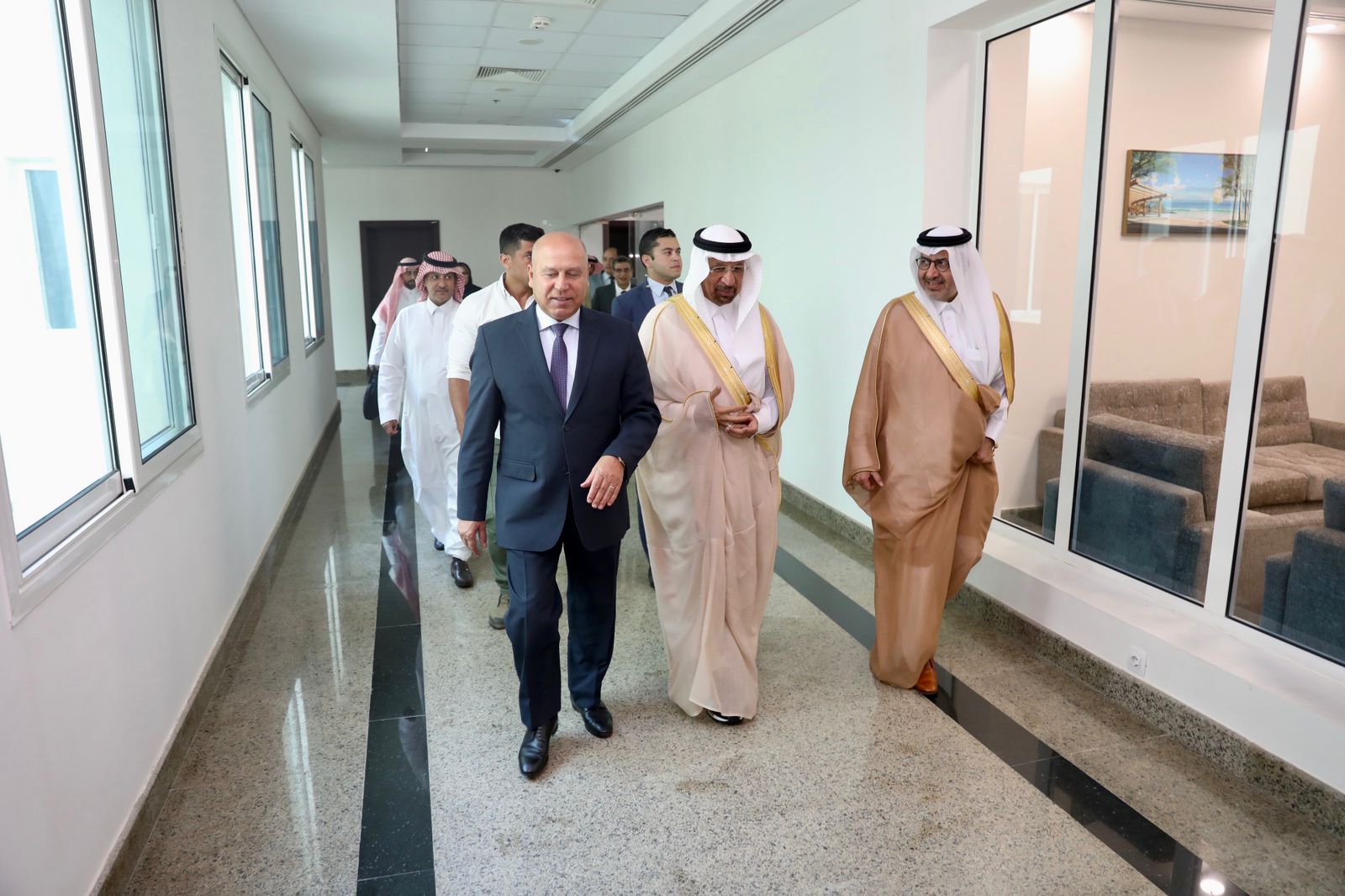 وزير الصناعة والنقل مع وزير الاستثمار السعودي