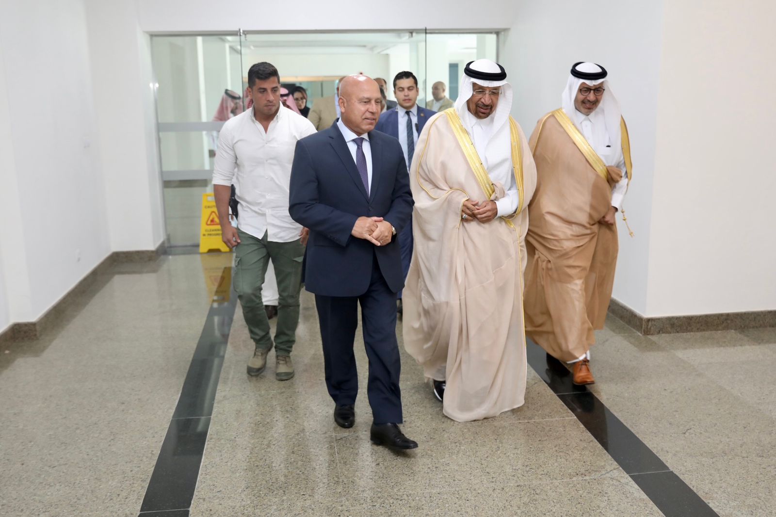 وزير الصناعة والنقل مع وزير الاستثمار السعودي