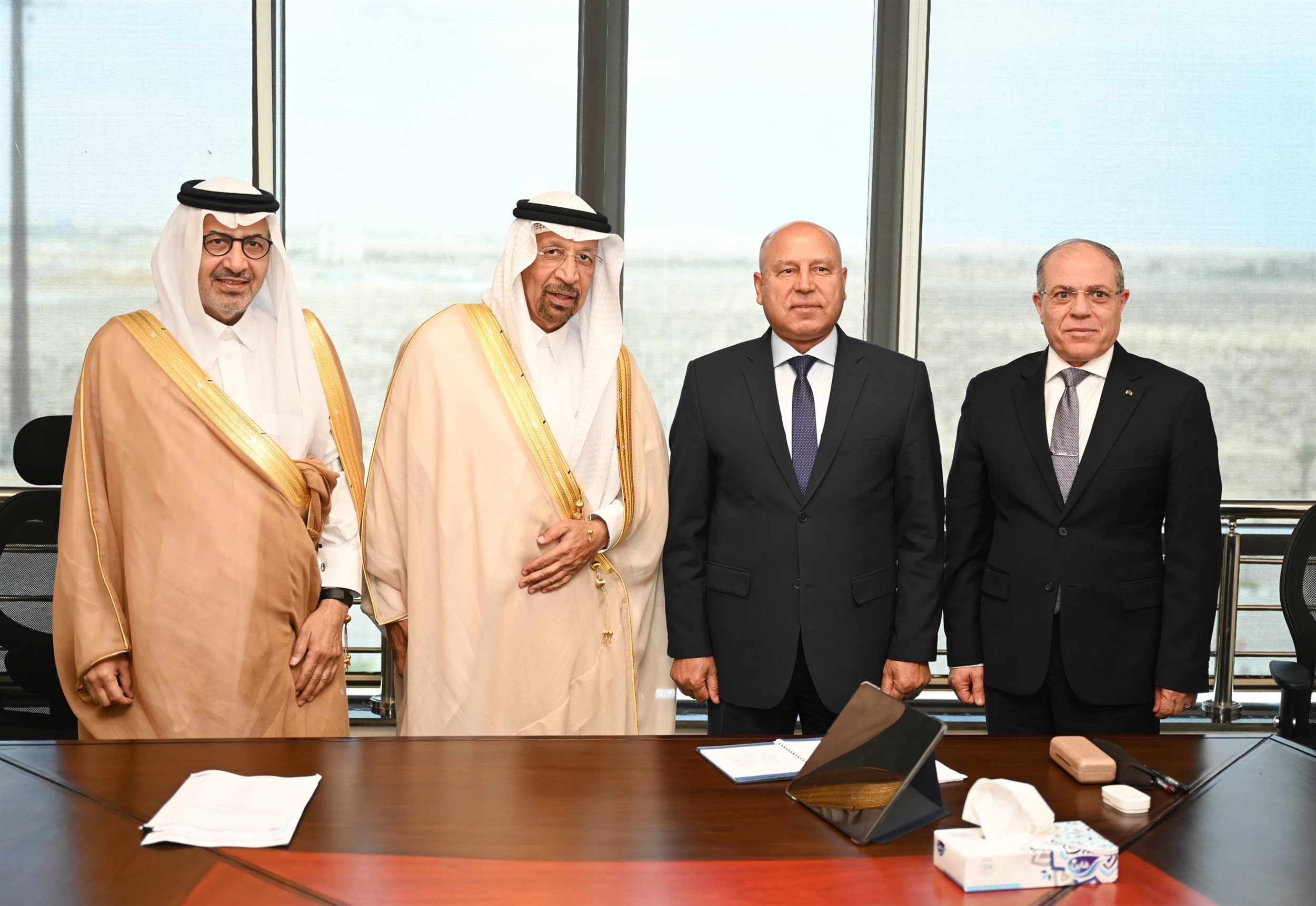وزير الصناعة والنقل مع وزير الاستثمار السعودي