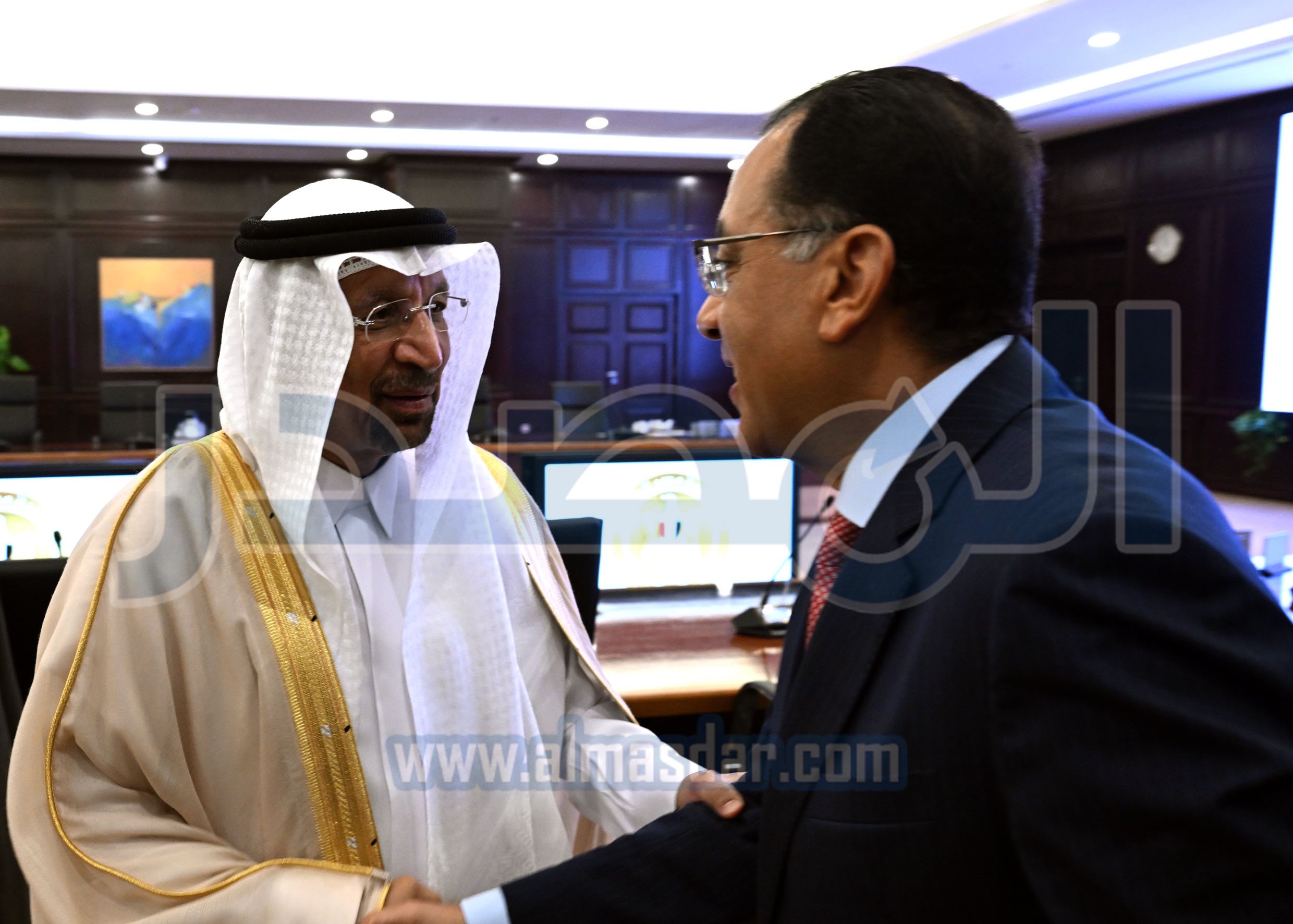 رئيس الوزراء في اجتماع مع وزير الاستثمار السعودي