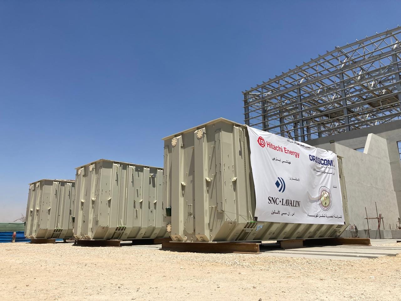 عصمت يتفقد محطة الربط المصرى السعودى بمدينة بدر