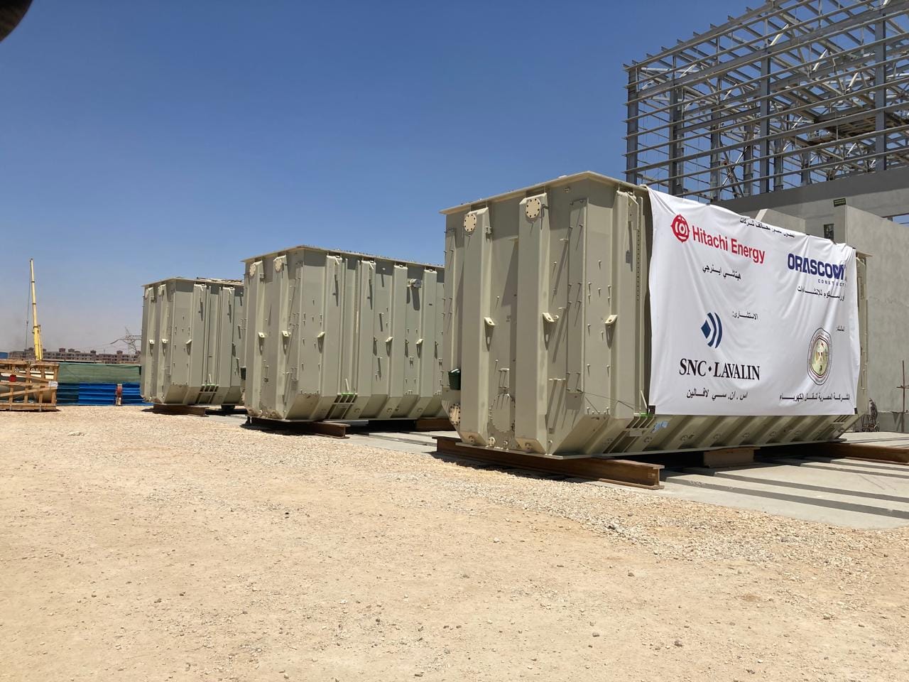عصمت يتفقد محطة الربط المصرى السعودى بمدينة بدر