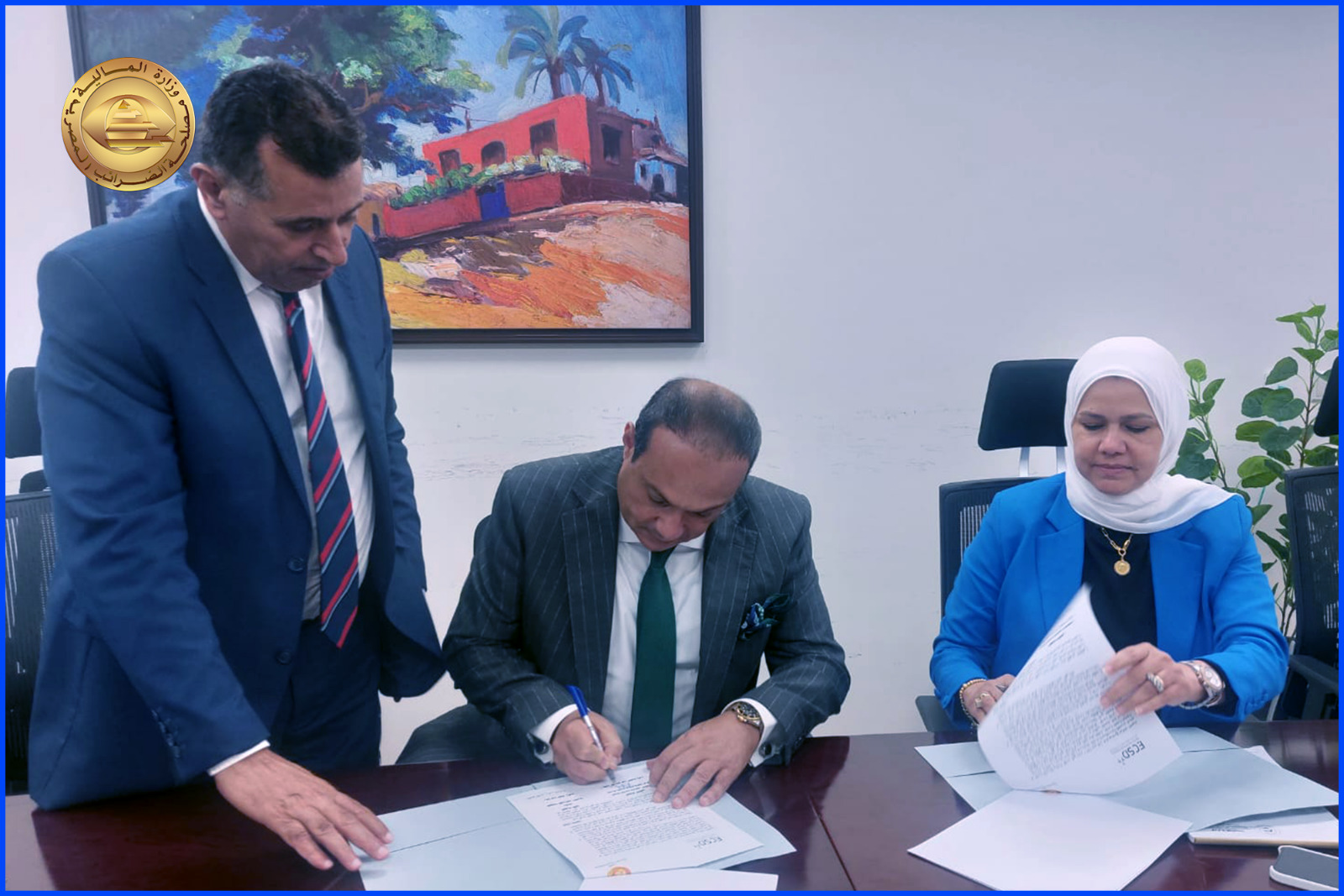 توقيع اتفاقية بين مصلحة الضرائب والمصرية للإيداع والقيد المركزي