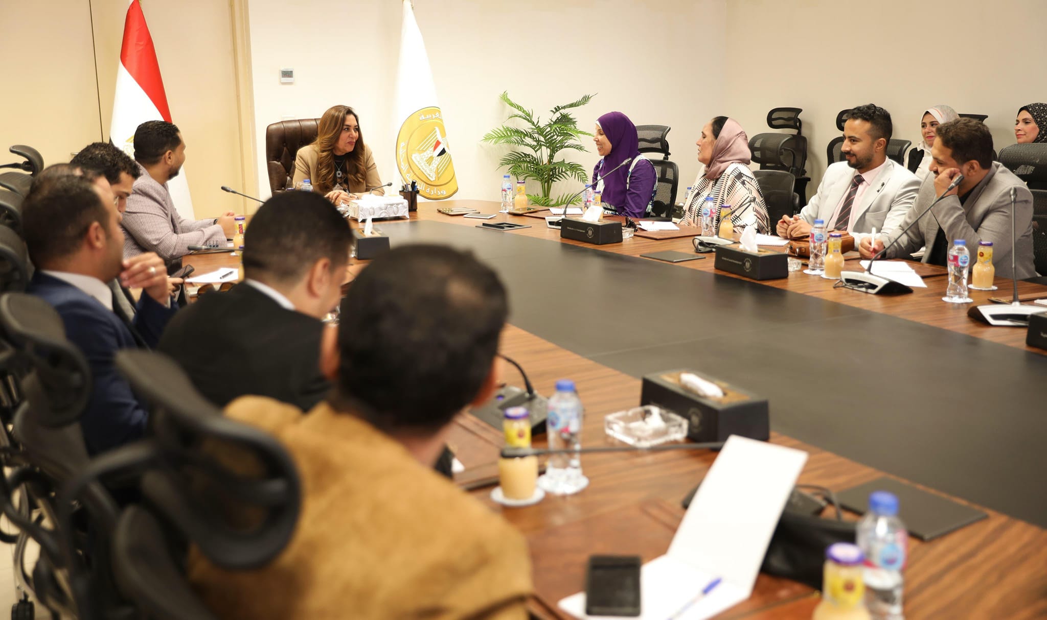 منال عوض تلتقي الصحفيين المعتمدين بالعاصمة الإدارية الجديدة