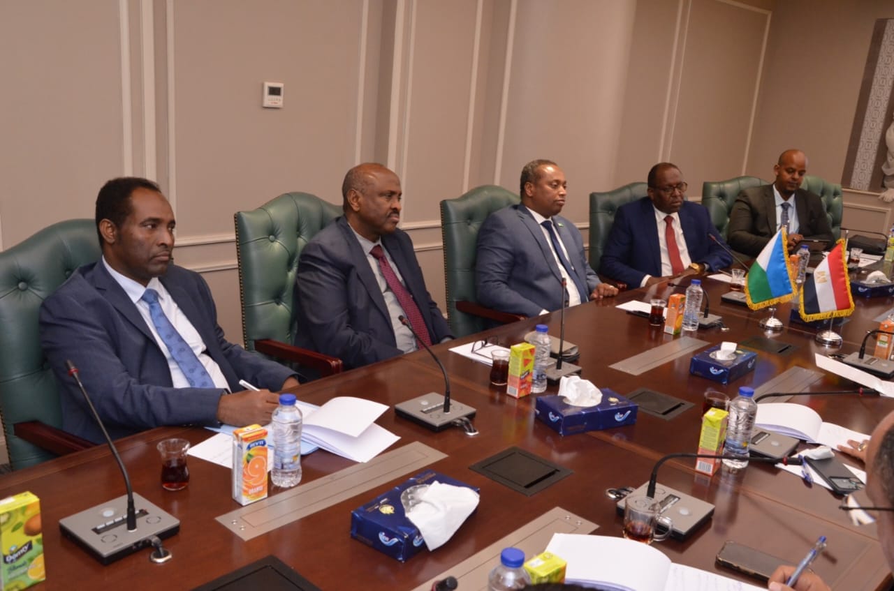وزير الكهرباء والطاقة المتجددة يستقبل نظيره الجيبوتى