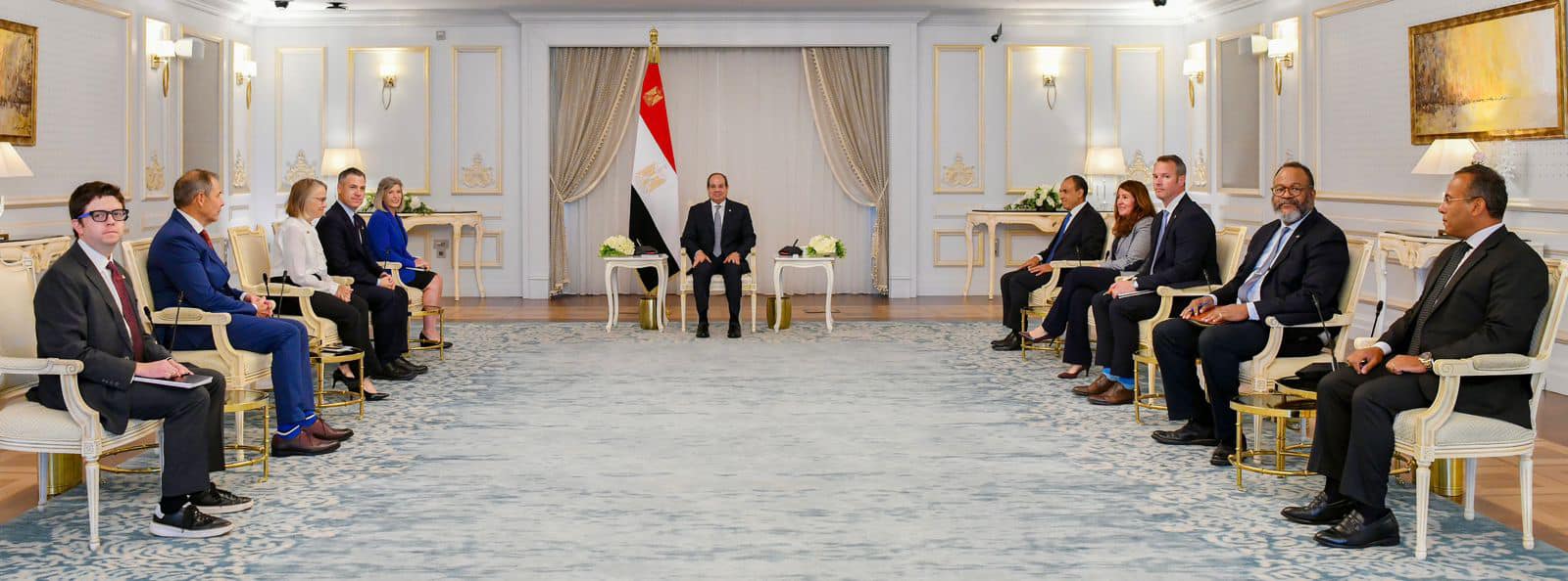 الرئيس السيسى يلتقي وفد الكونجرس الأمريكى