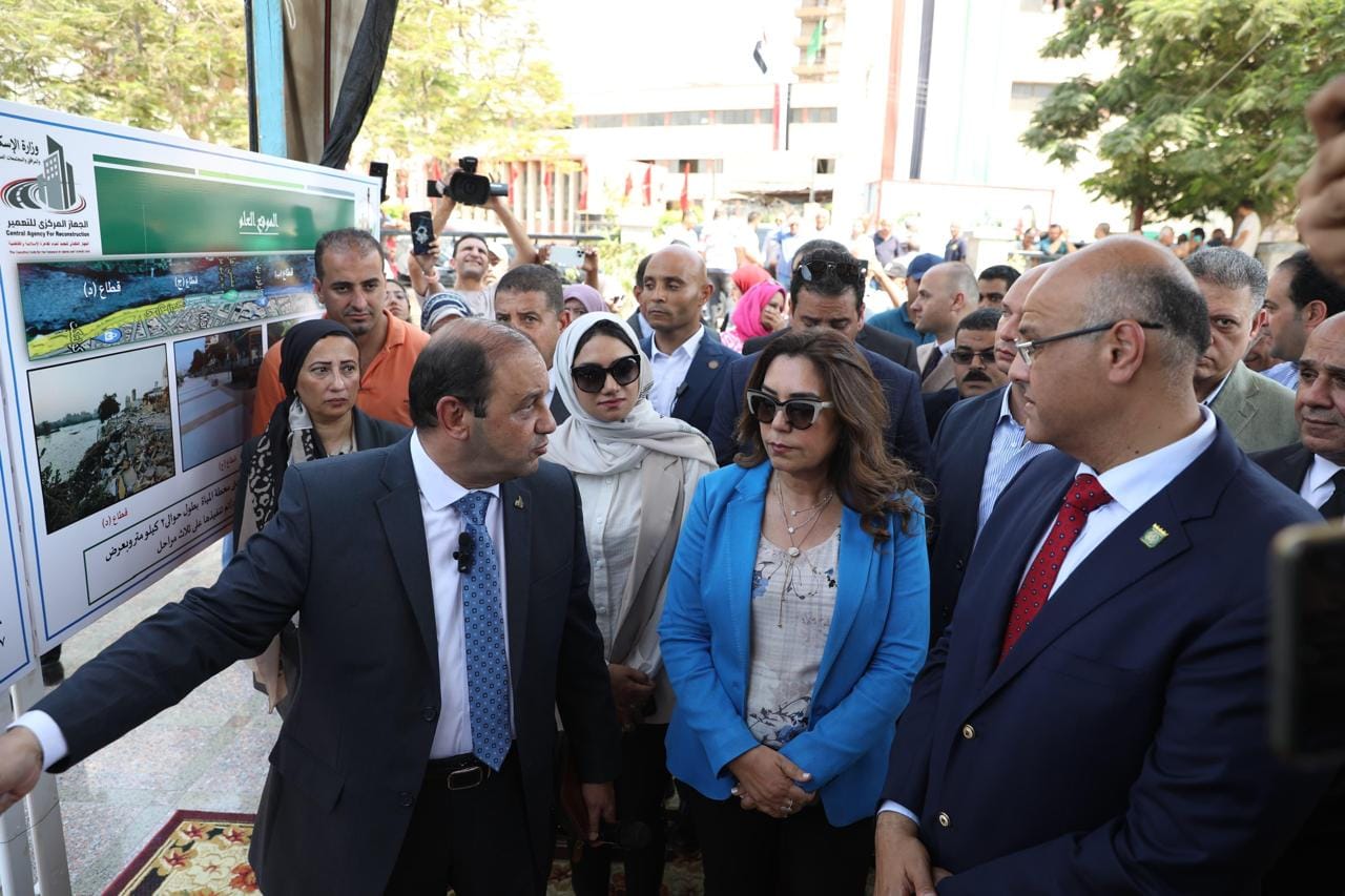 منال عوض ومحافظ القليوبية يفتتحان مرحلة من ممشي أهل مصر
