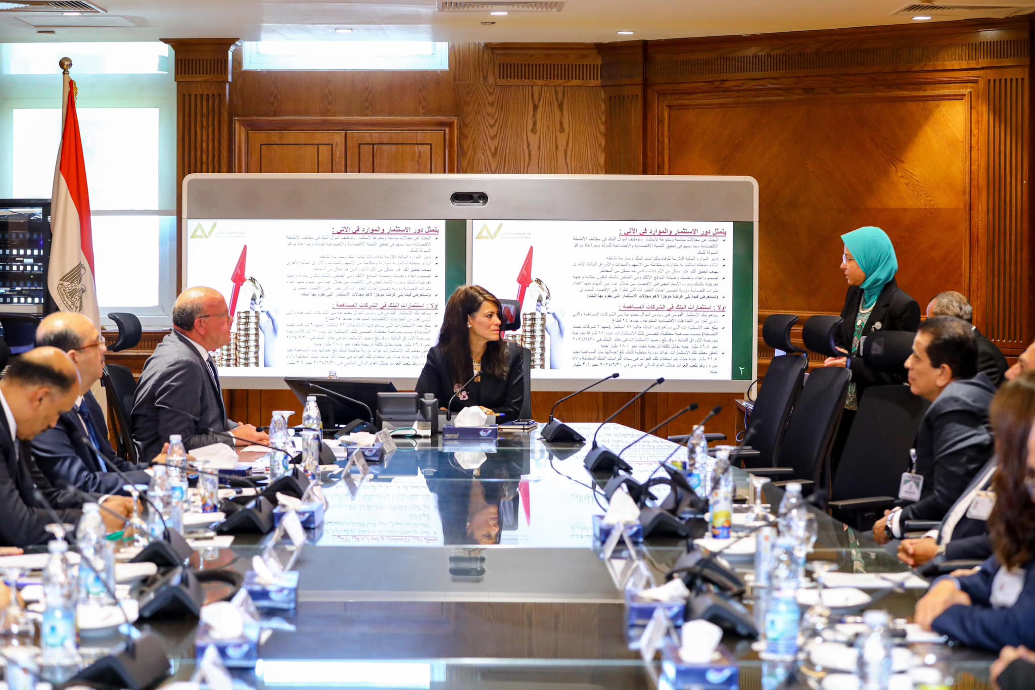 رانيا المشاط تلتقي رئيس مجلس إدارة بنك الاستثمار القومي