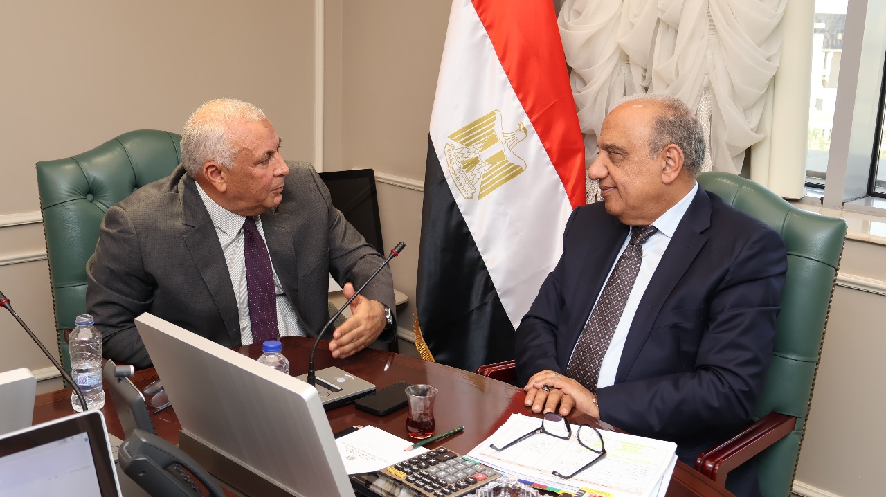 وزير الكهرباء والطاقة المتجددة يستقبل محافظ الوادي الجديد