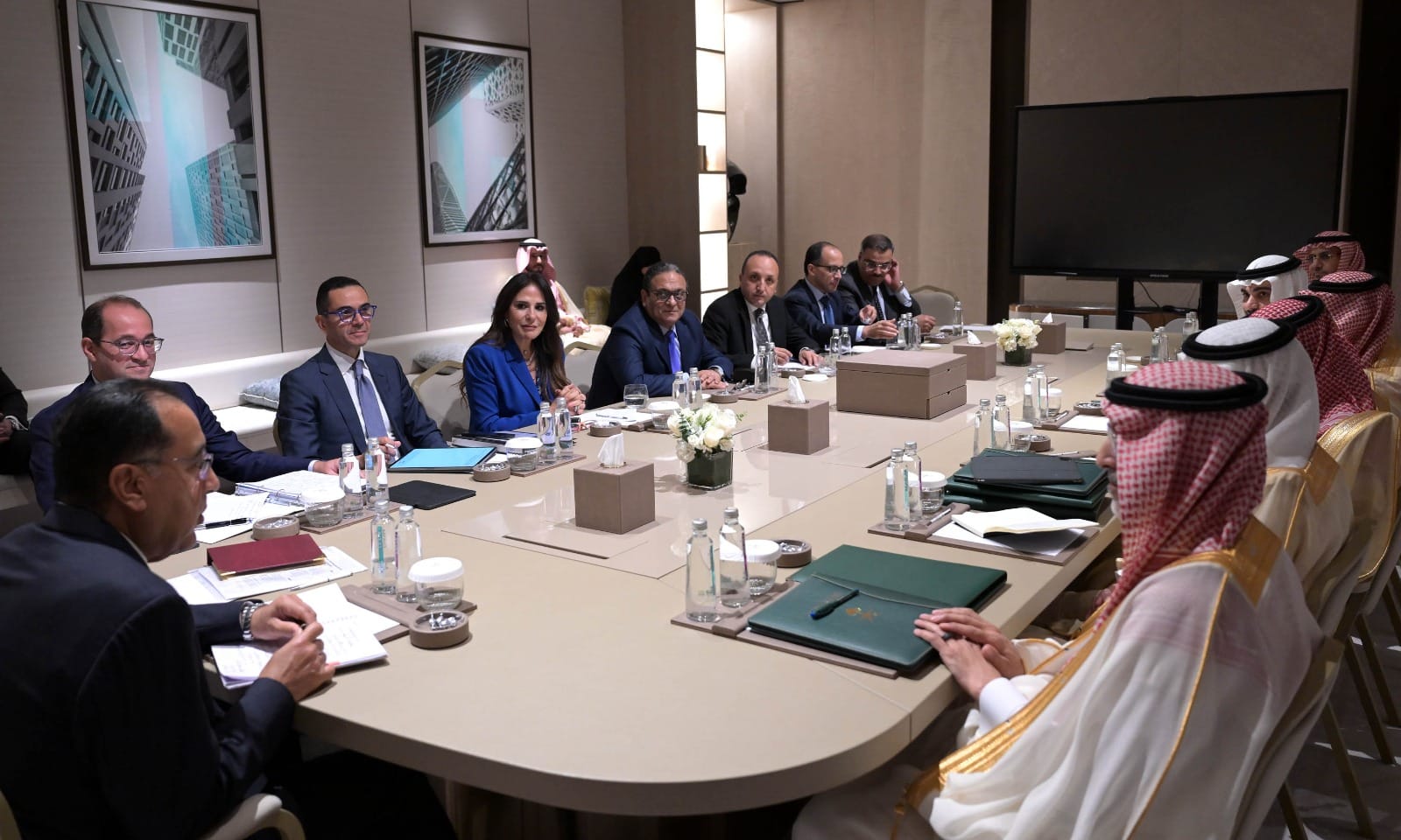 رئيس الوزراء يلتقي وزير المالية السعودي