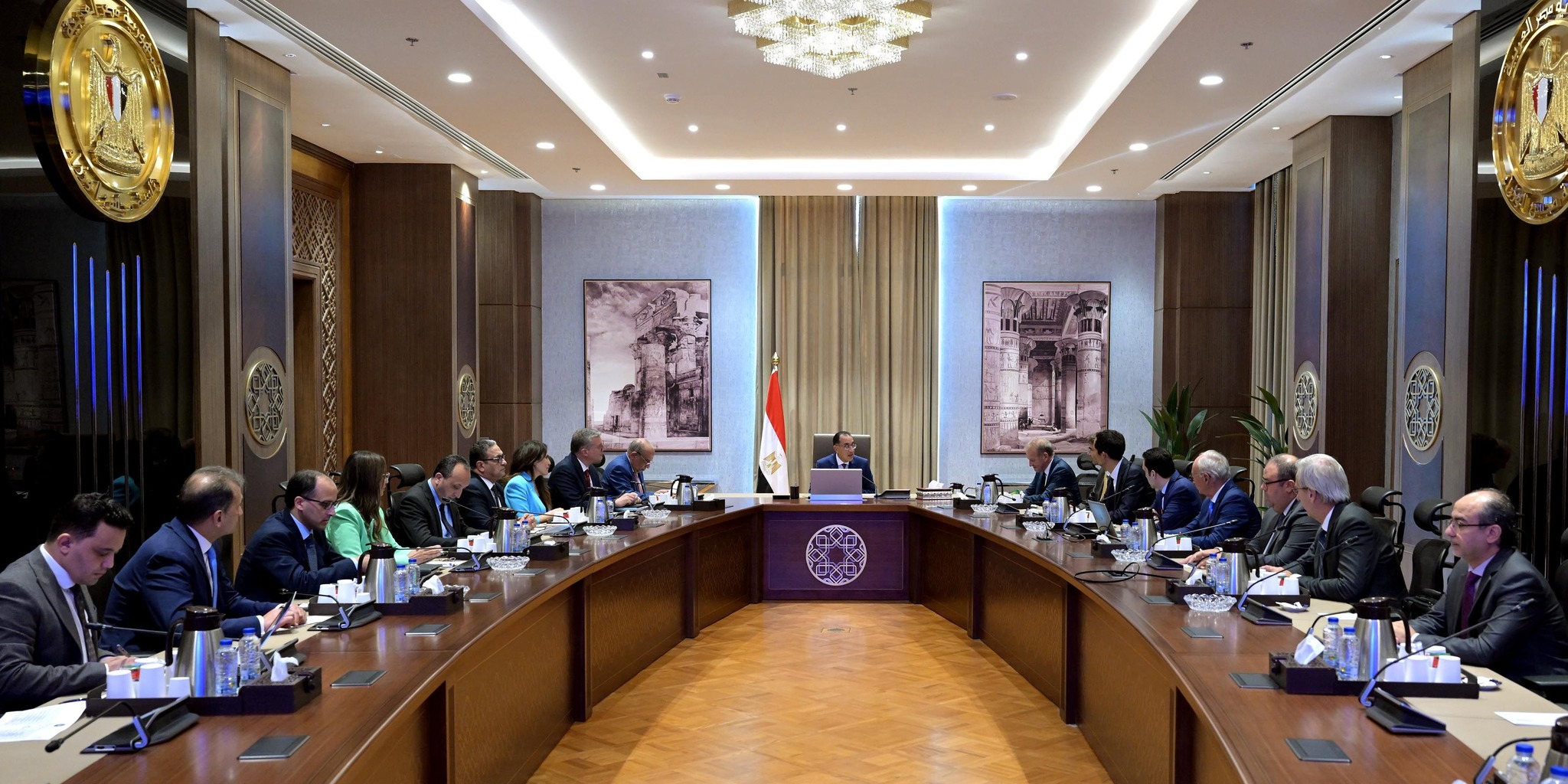 رئيس الوزراء يلتقي مسئولي تحالف عالمي