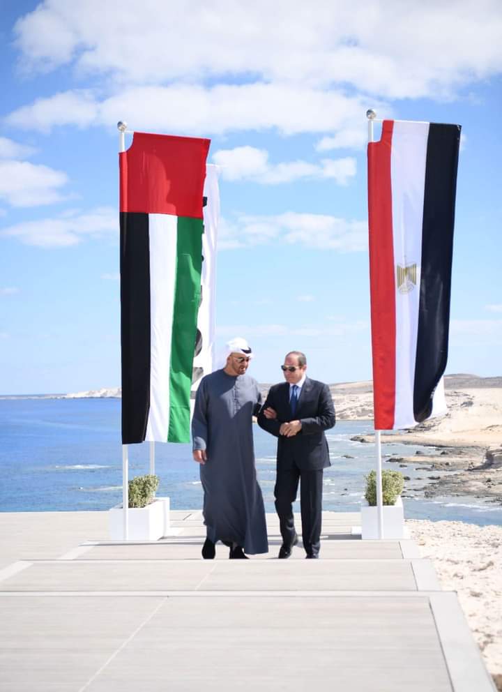 الرئيس السيسي ومحمد بن زايد يشهدان إطلاق مشروع رأس الحكمة