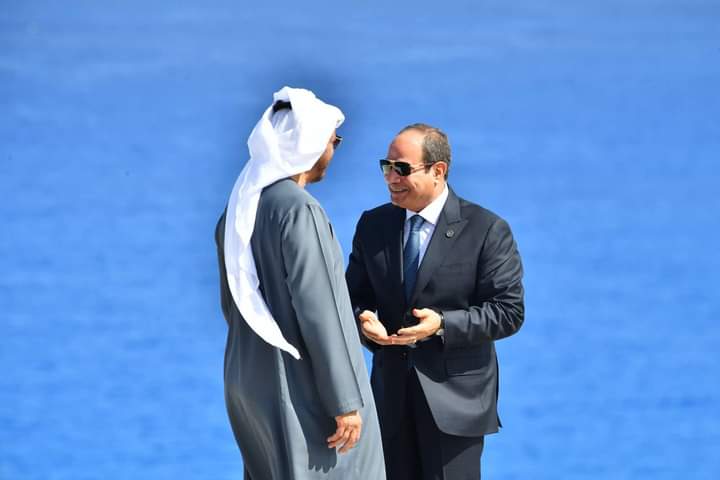 الرئيس السيسي ومحمد بن زايد يشهدان إطلاق مشروع رأس الحكمة