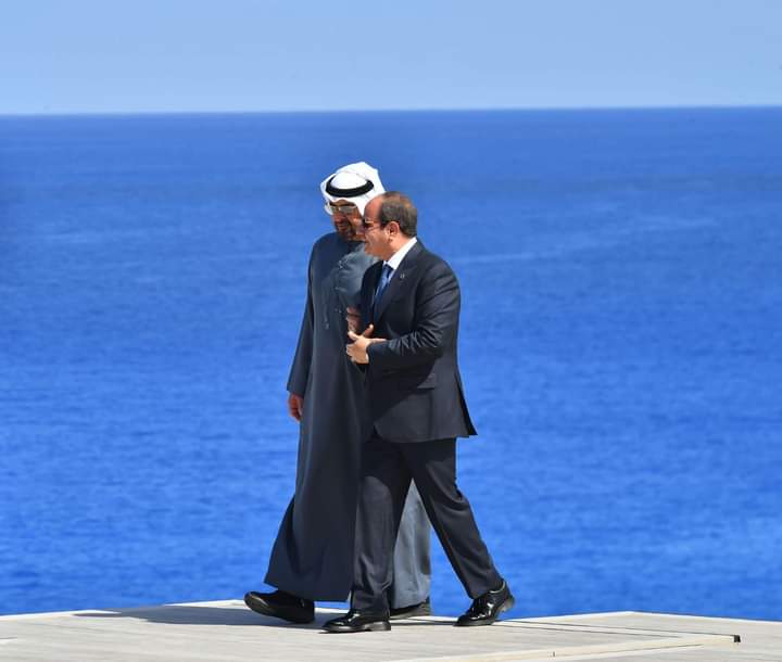 الرئيس السيسي ومحمد بن زايد يشهدان إطلاق مشروع رأس الحكمة