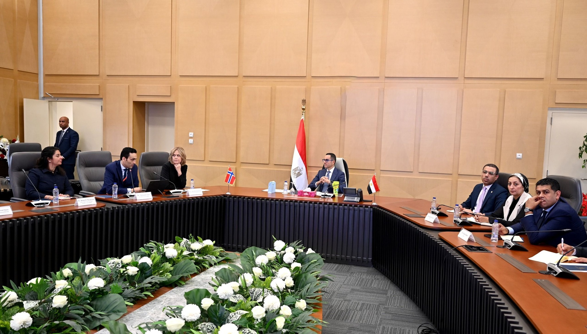 وزير الاستثمار والتجارة الخارجية يستقبل سفيرة النرويج