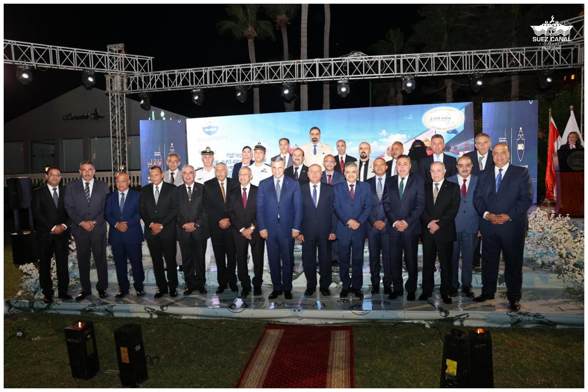 أسامة ربيع خلال مشاركته باحتفالية اليوم البحري العالمي