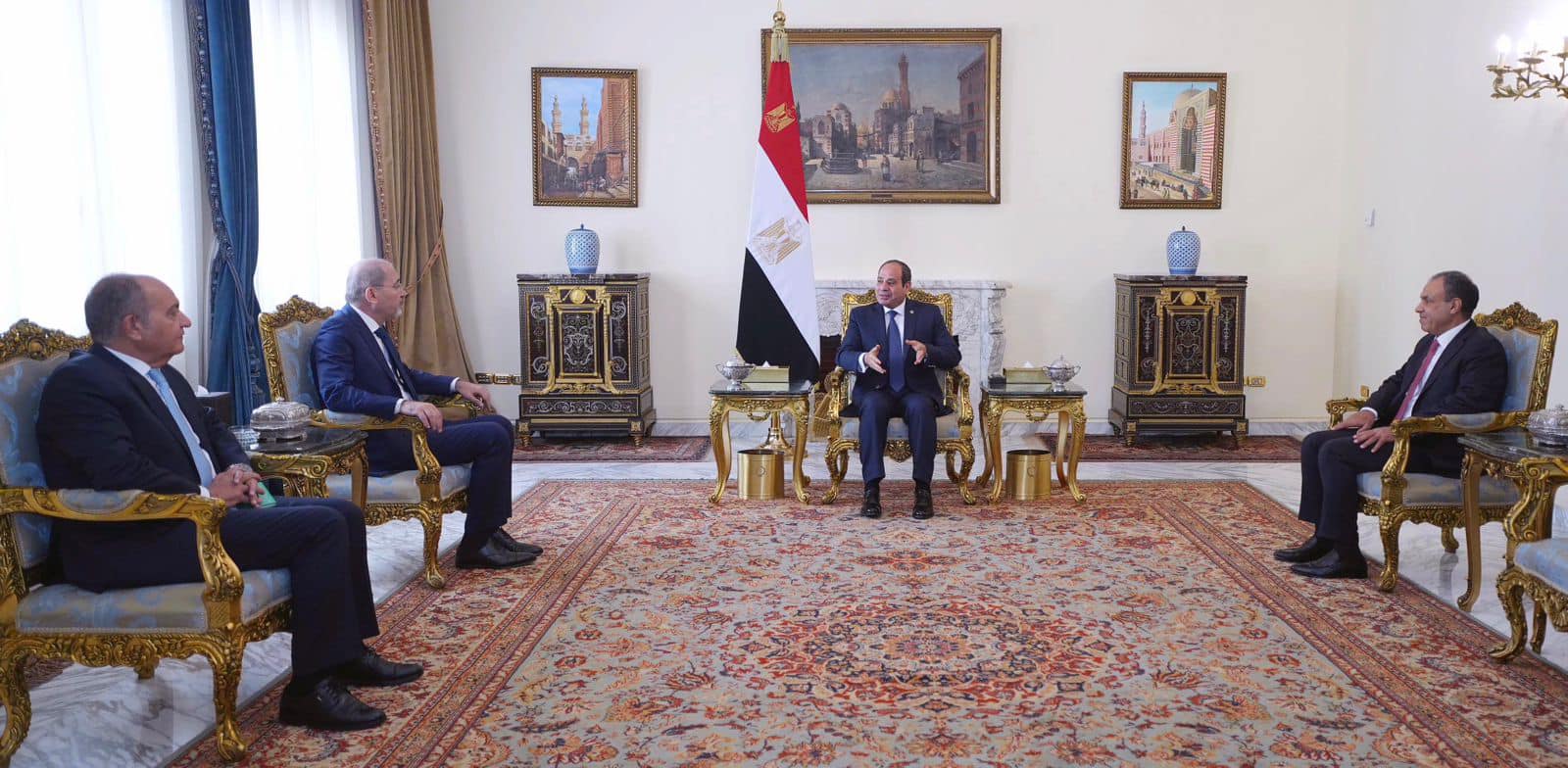 استقبل الرئيس السيسي اليوم وزير الخارجية الأردني اليوم