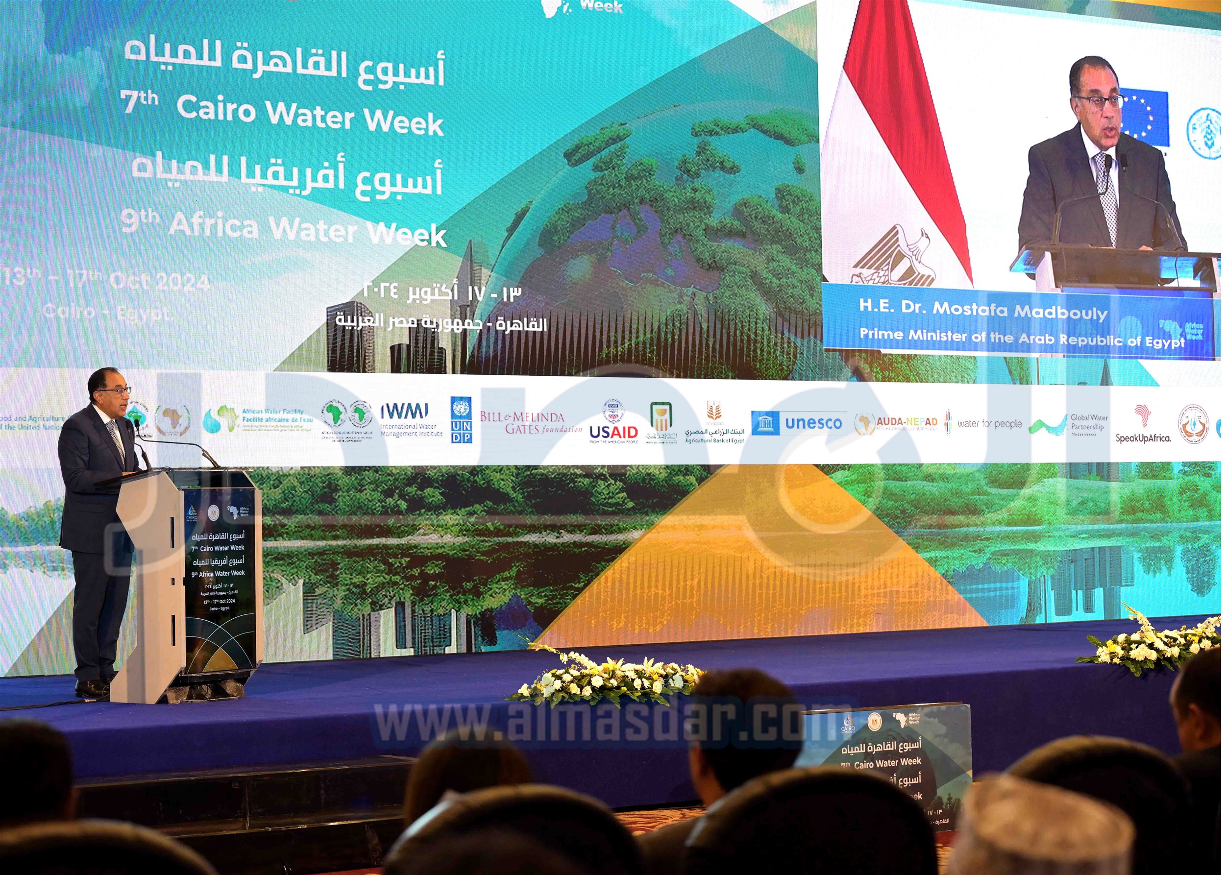 مدبولي يشارك في فعاليات الجلسة الافتتاحية لأسبوع القاهرة السابع للمياه