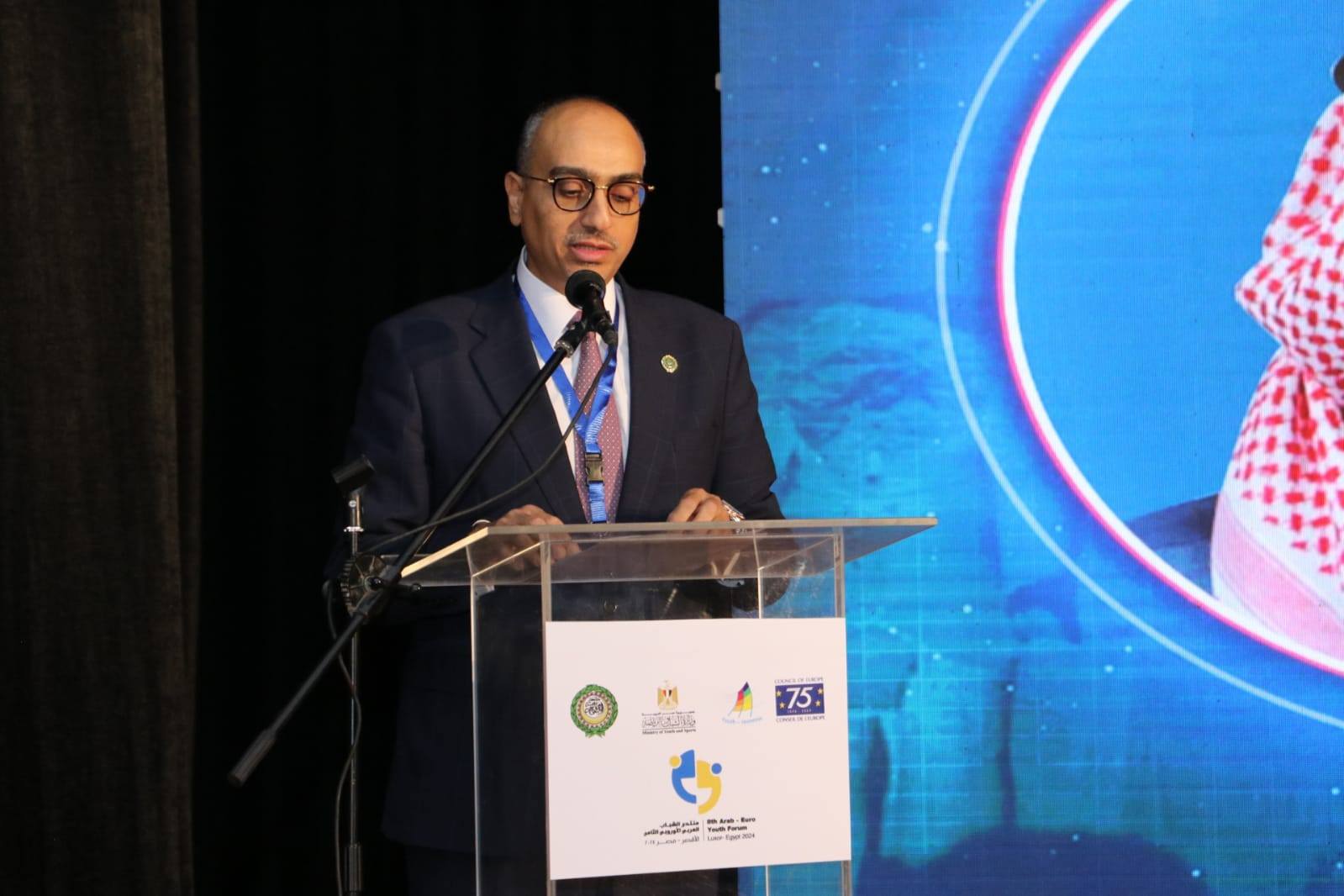 وزير الشباب والرياضة يفتتح منتدى الشباب العربي الأوروبي