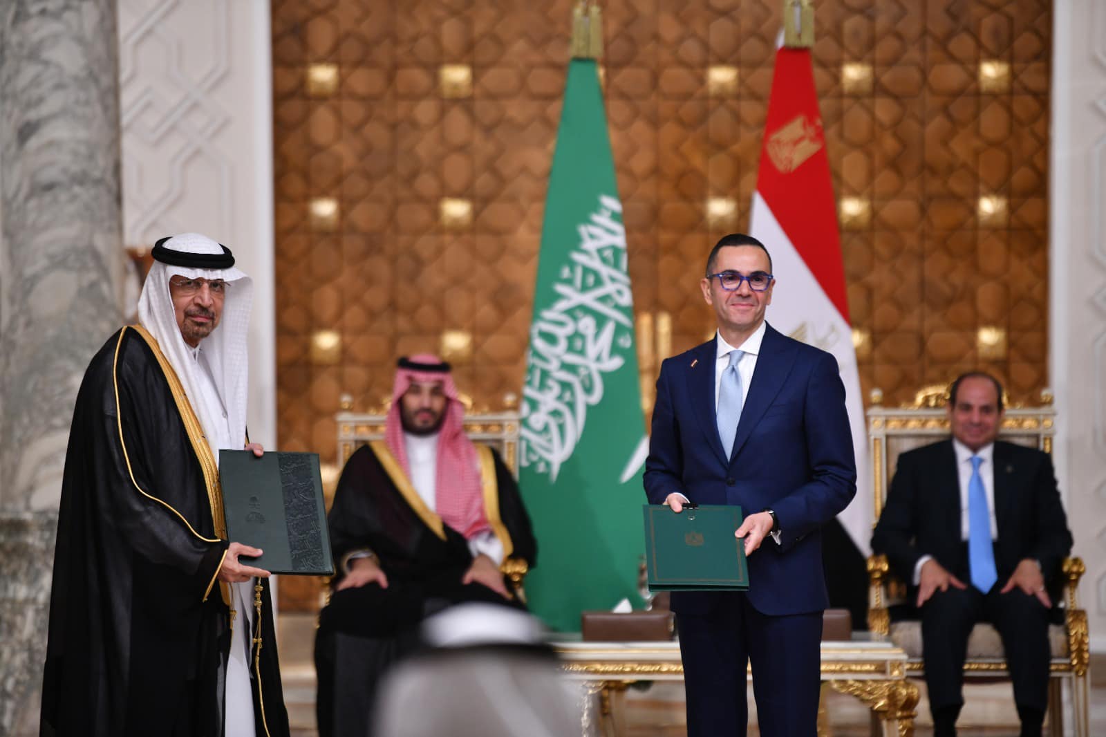 الرئيس السيسي يستقبل ولي العهد السعودي