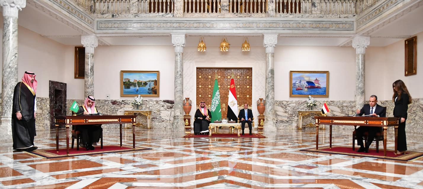 الرئيس السيسي يستقبل ولي العهد السعودي