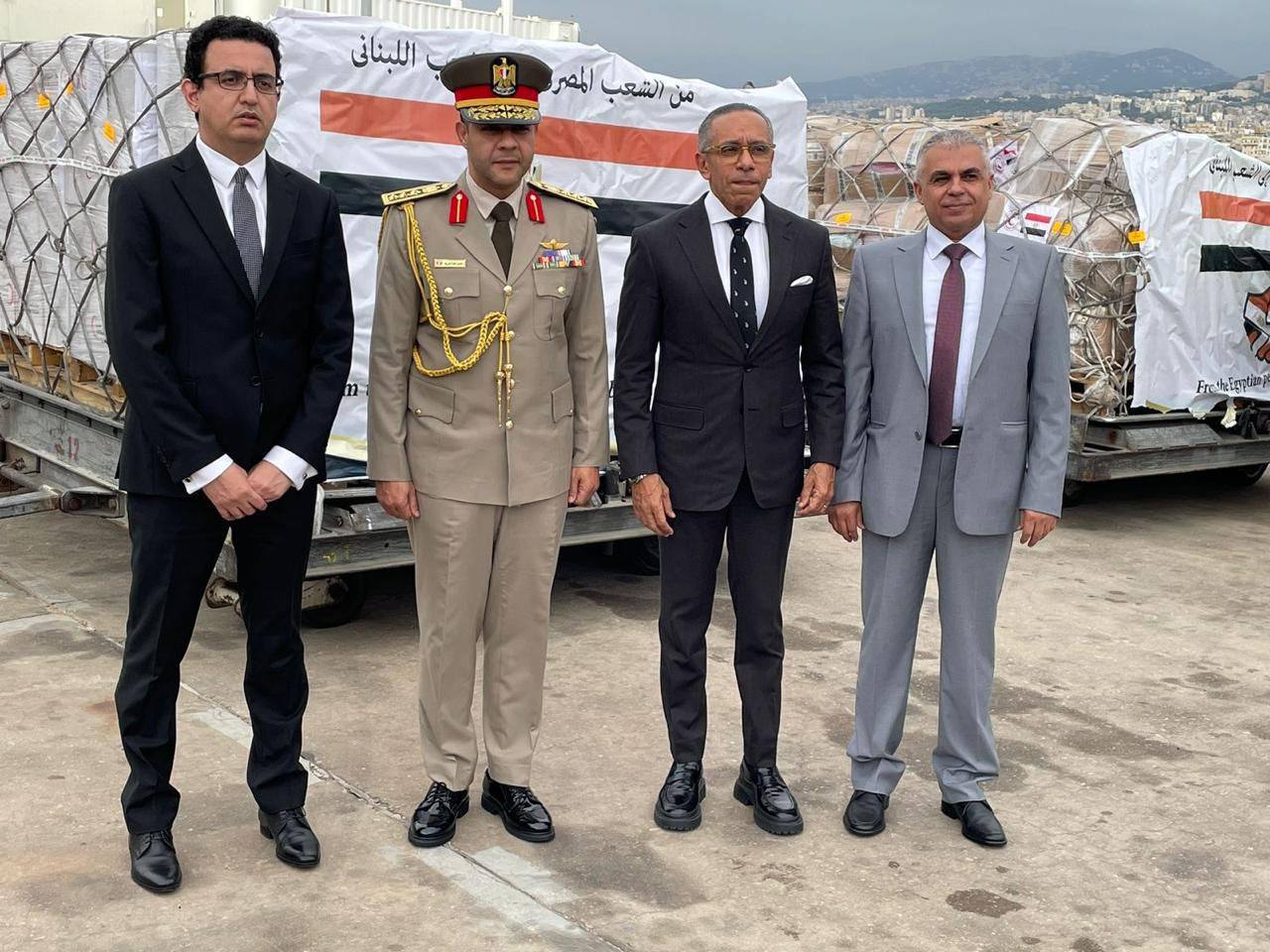 وصول شحنة مساعدات مصرية جديدة إلى لبنان