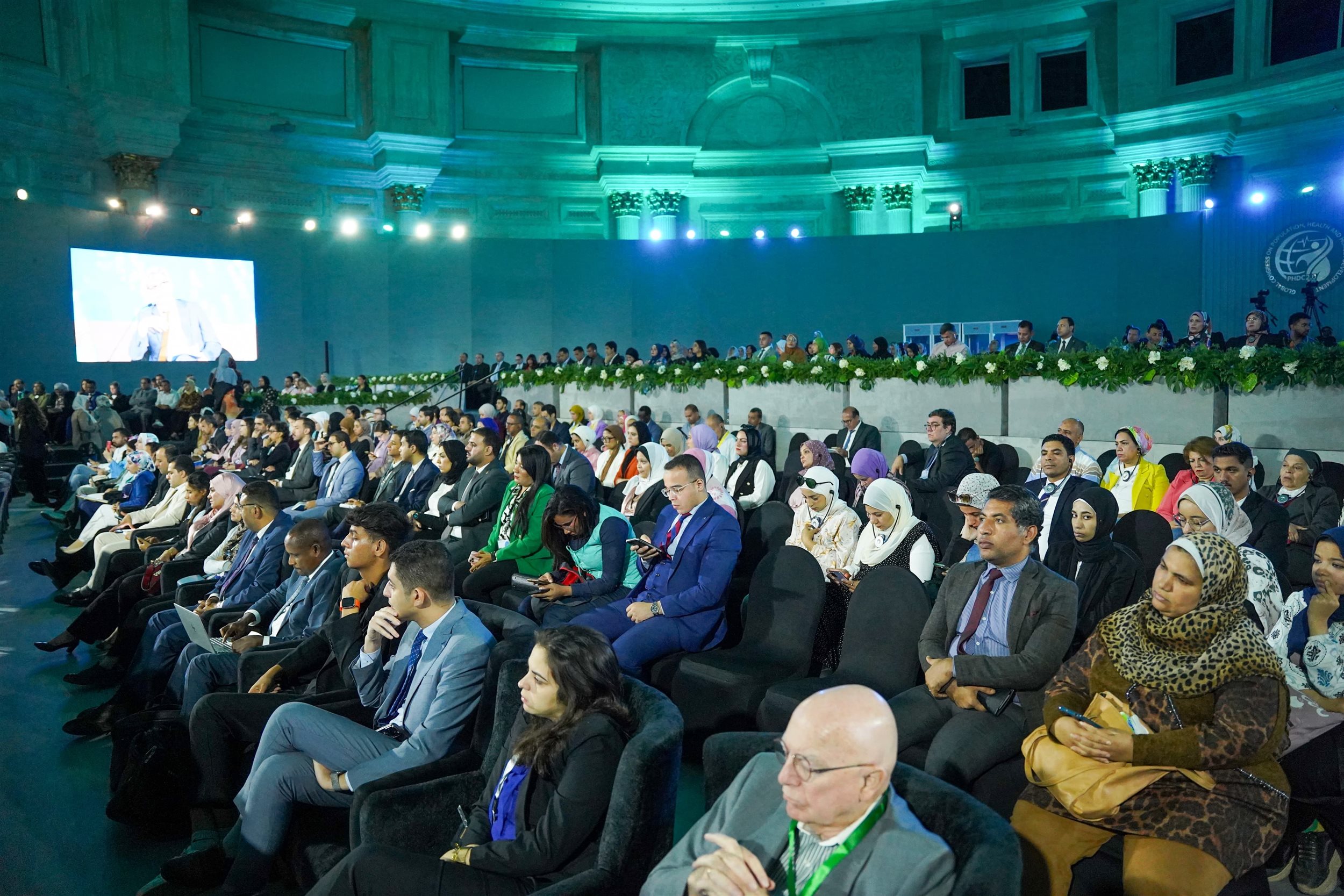 فعايات المؤتمر العالمي للصحة والسكان والتنمية البشرية