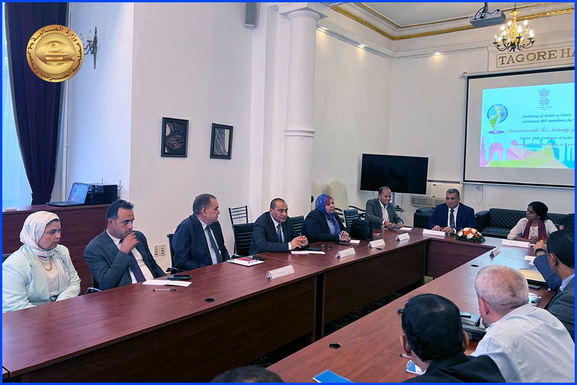 مصلحة الضرائب المصرية فى لقاء مع القنصلية الهندية