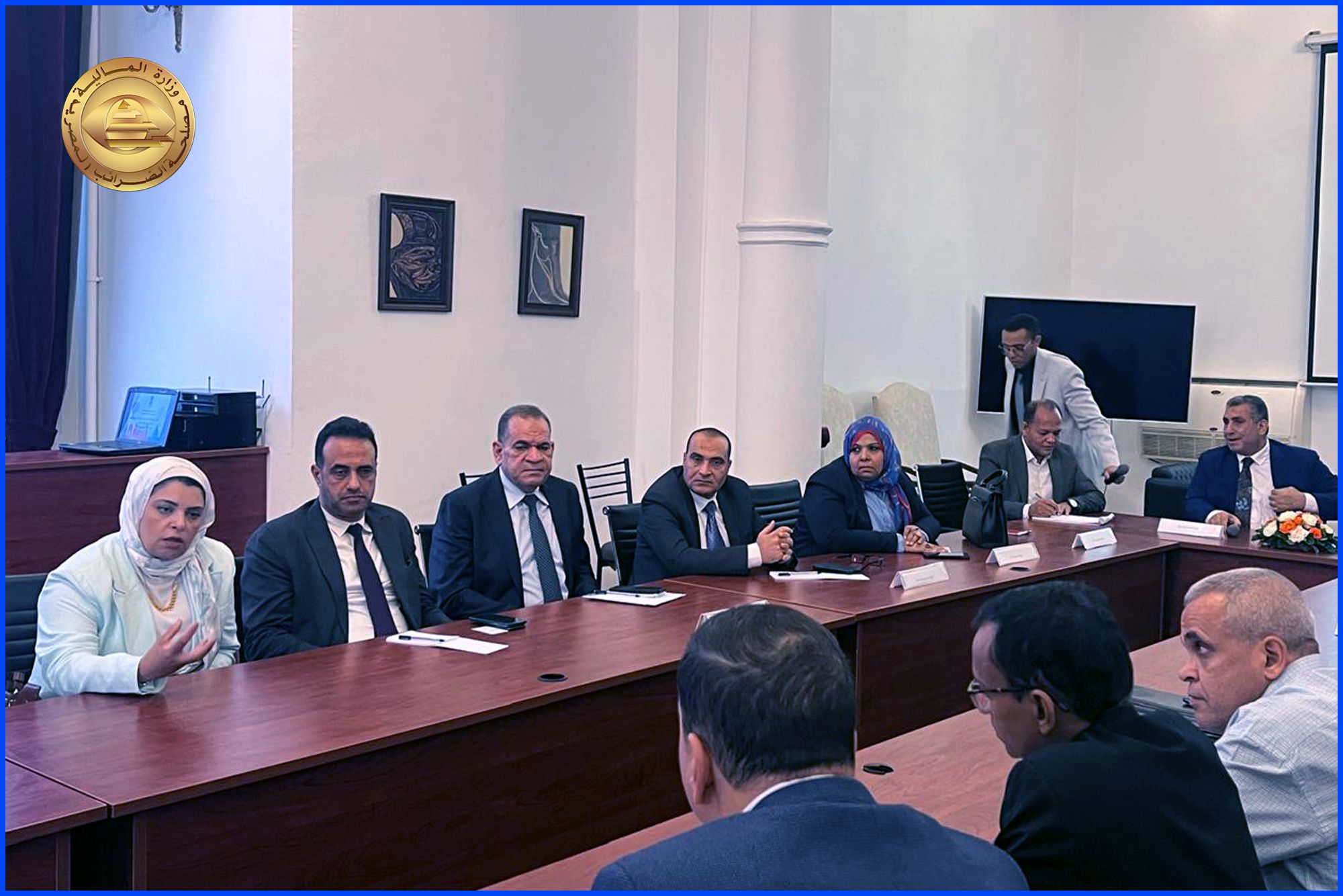 مصلحة الضرائب المصرية فى لقاء مع القنصلية الهندية