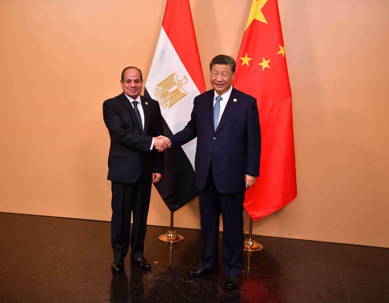 السيسي يلتقي رئيس جمهورية الصين
