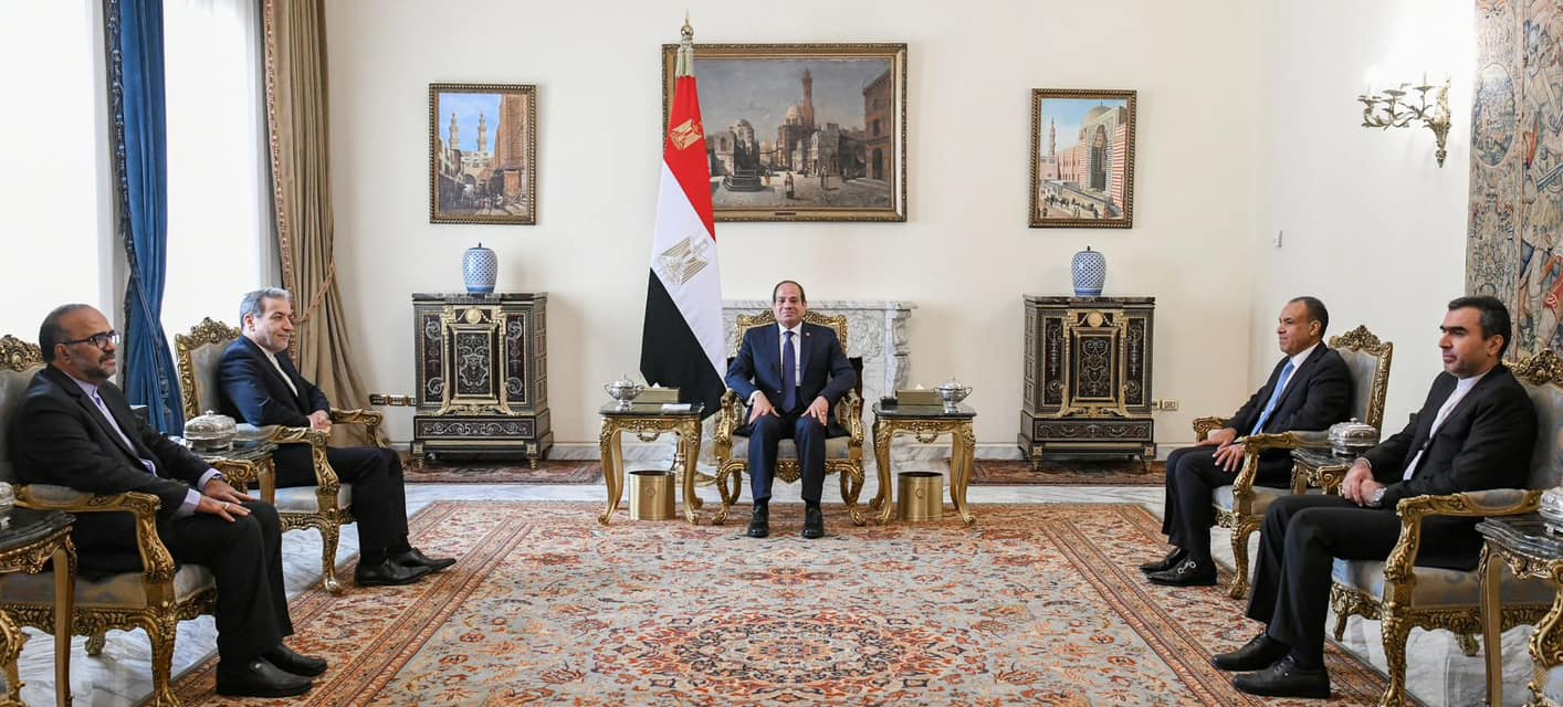 الرئيس السيسى يستقبل وزير الخارجية الإيرانى عباس عراقجى