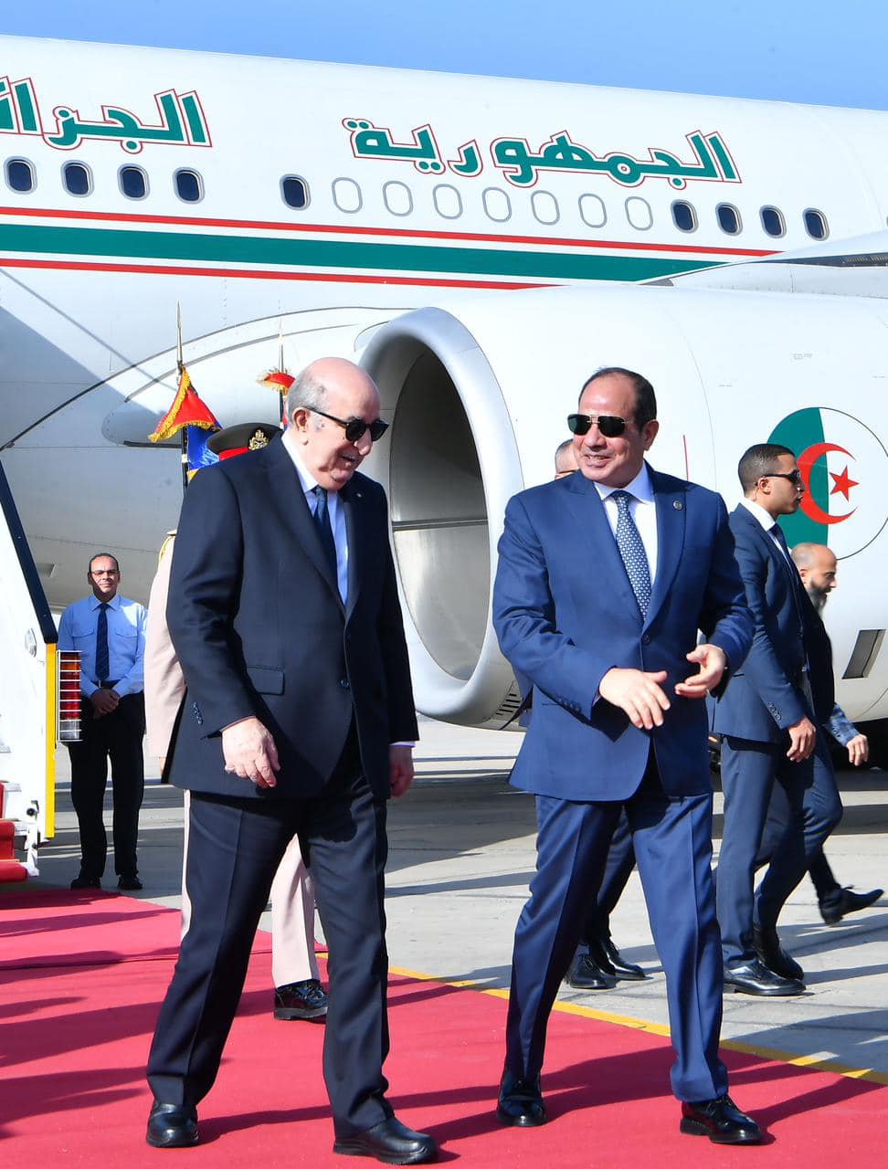 الرئيس السيسي ونظيره الجزائري