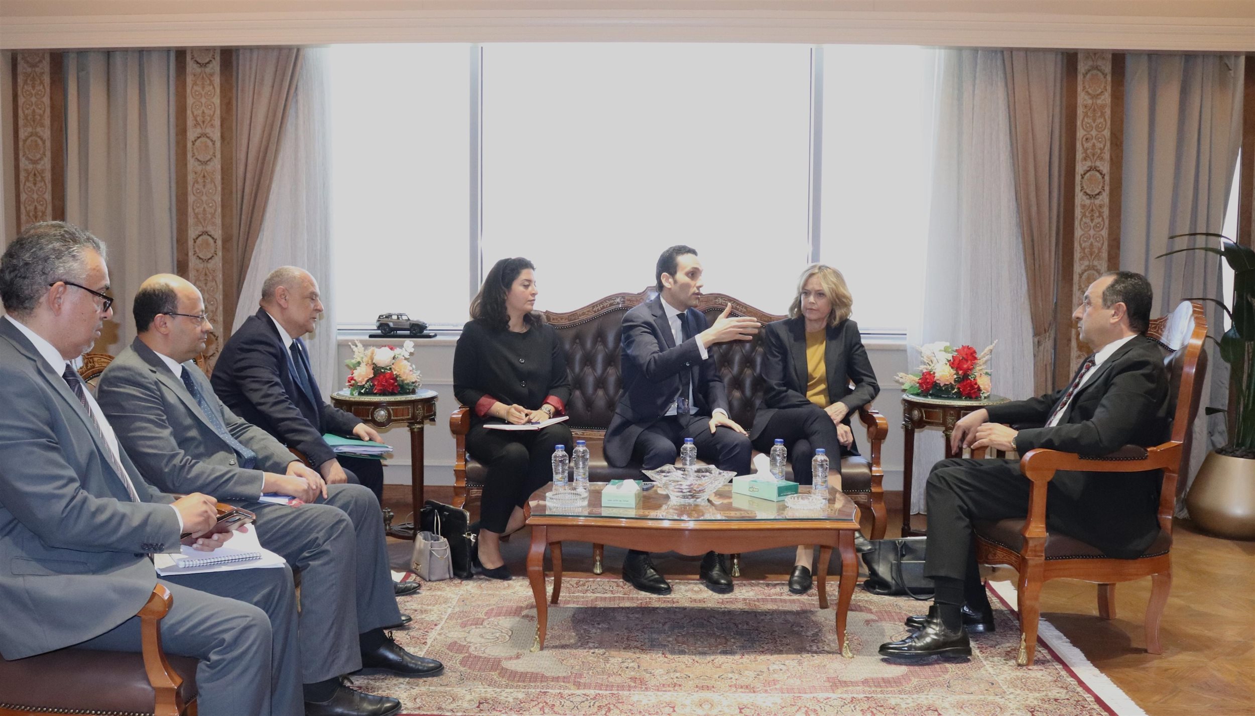 وزير قطاع الأعمال�يستقبل سفيرة مملكة النرويج