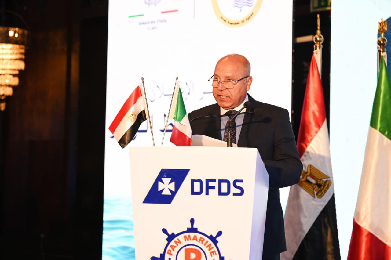 فعاليات مؤتمر الإعلان عن إطلاق خط الرورو المصري - الإيطالي