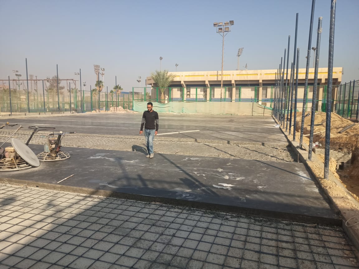 تطوير عدد 5 ملاعب بنادي الزهور الرياضي بمدينة نصر