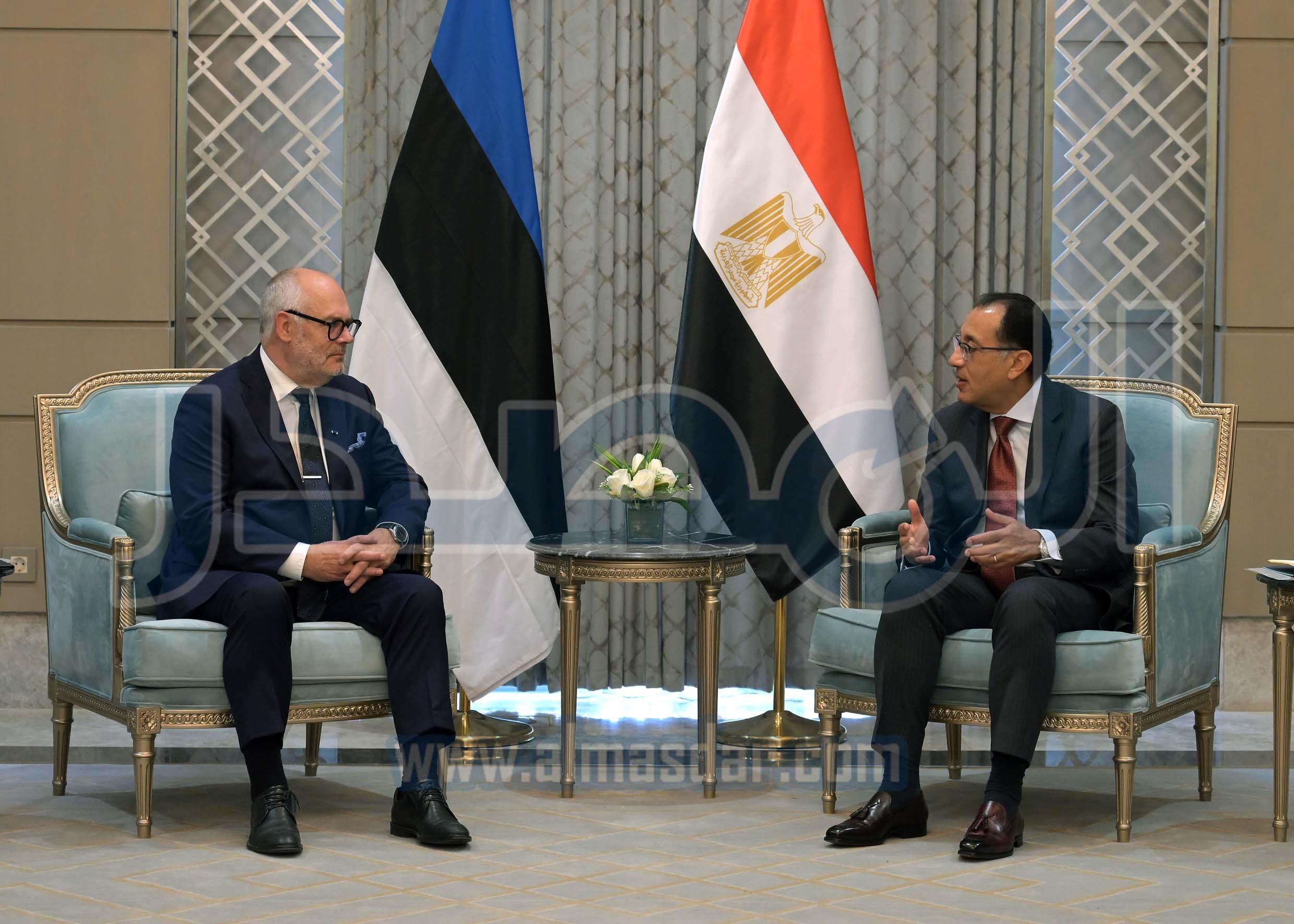 رئيس الوزراء يستقبل رئيس جمهورية إستونيا