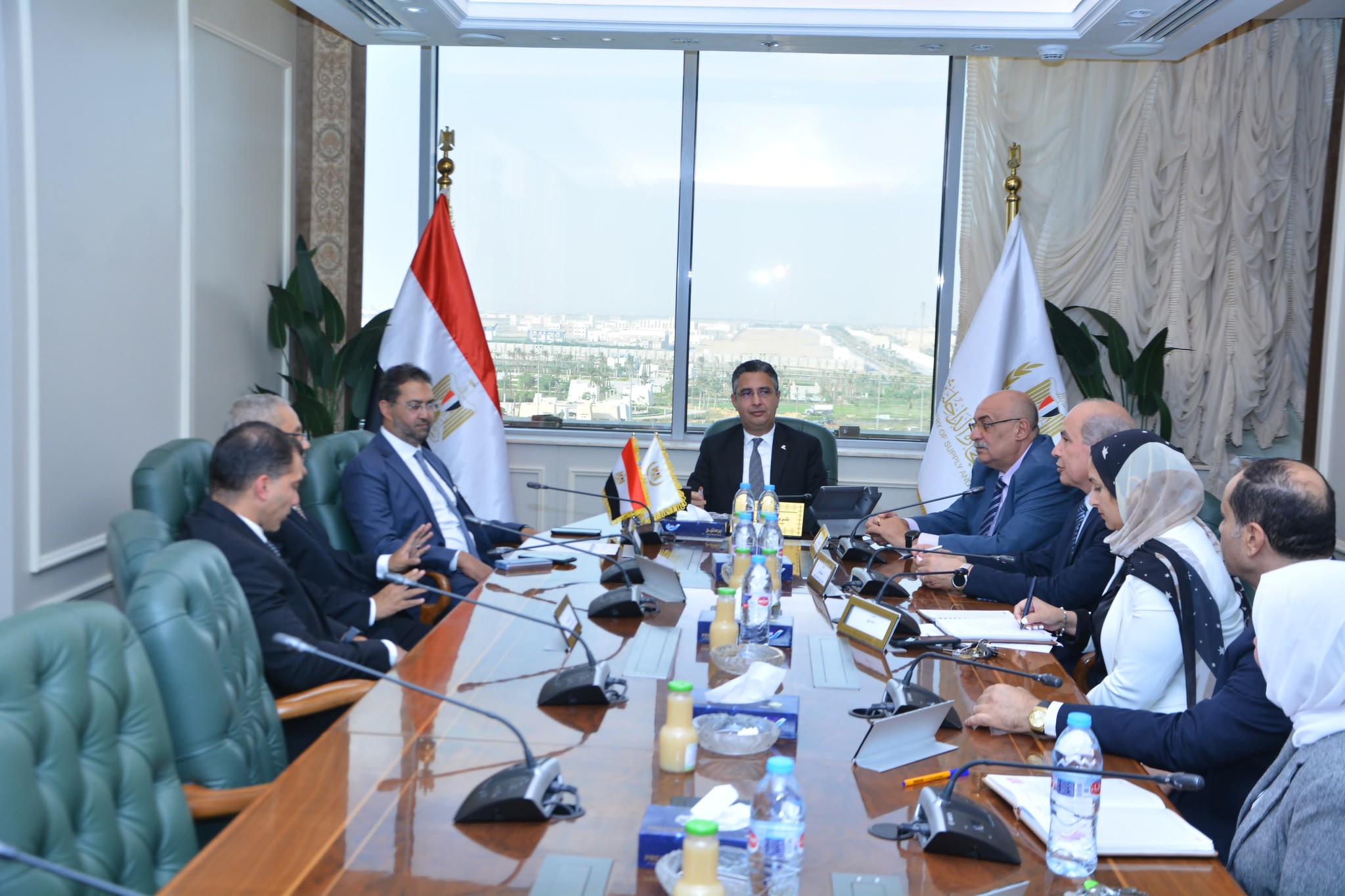 وزير التموين والتجارة الداخلية يجتمع مع شركة SAP